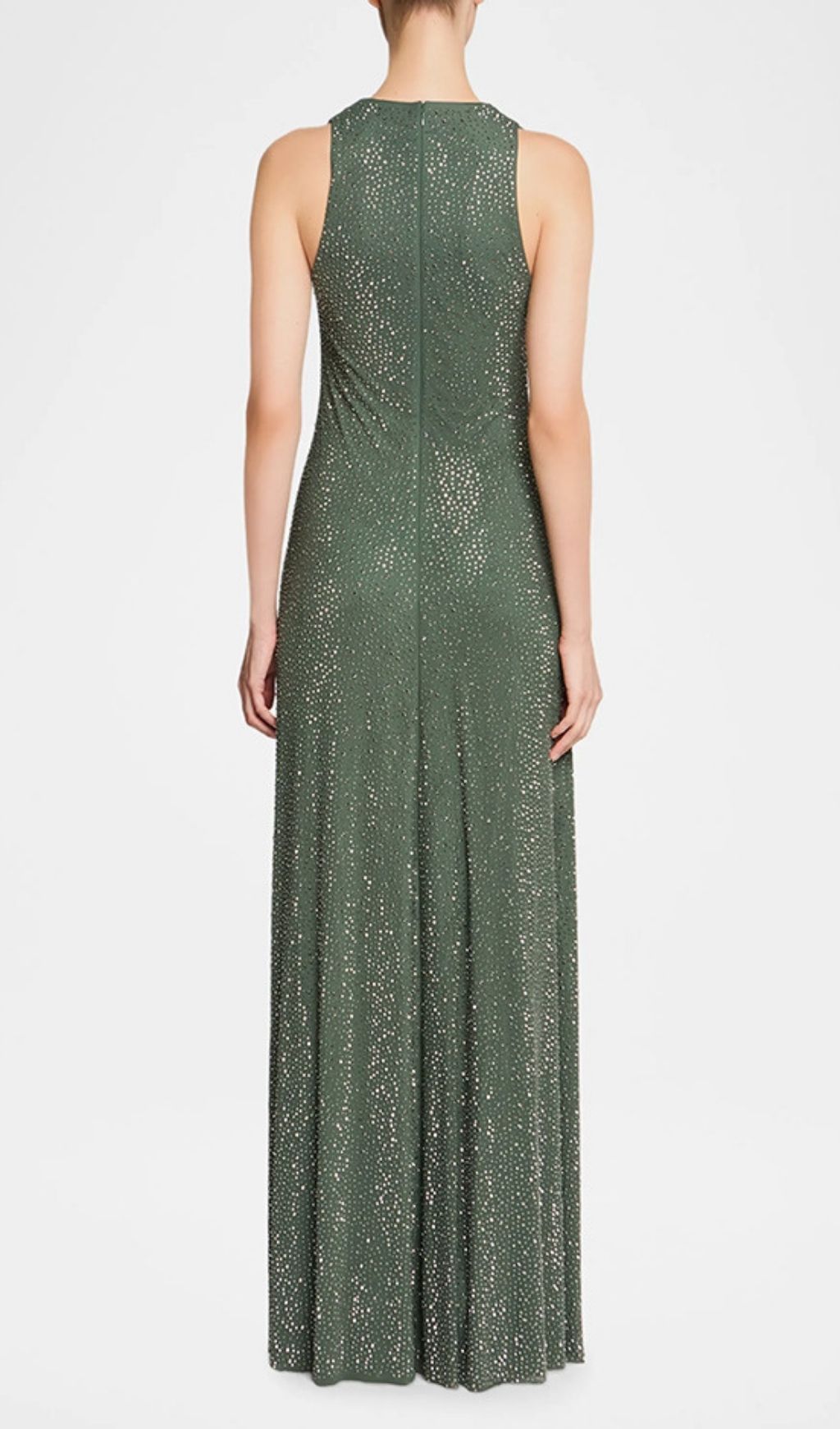 Fashionslee Women Kyna Green Diamante Maxi Dress