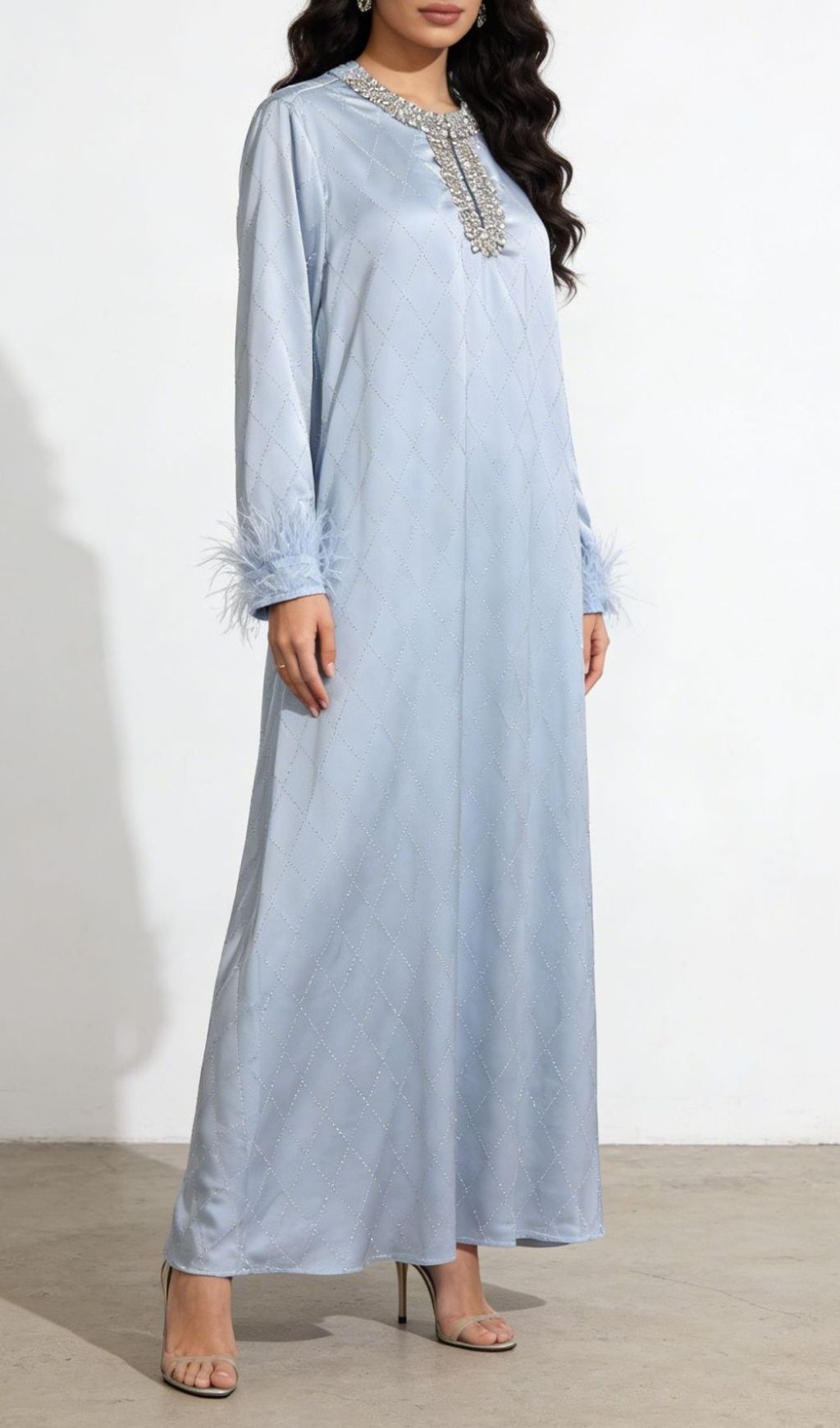 3a5a98282df93ecc96c03ca143403b83.jpg Fashionslee Women Karuka Long Sleeve Feather Maxi Dress