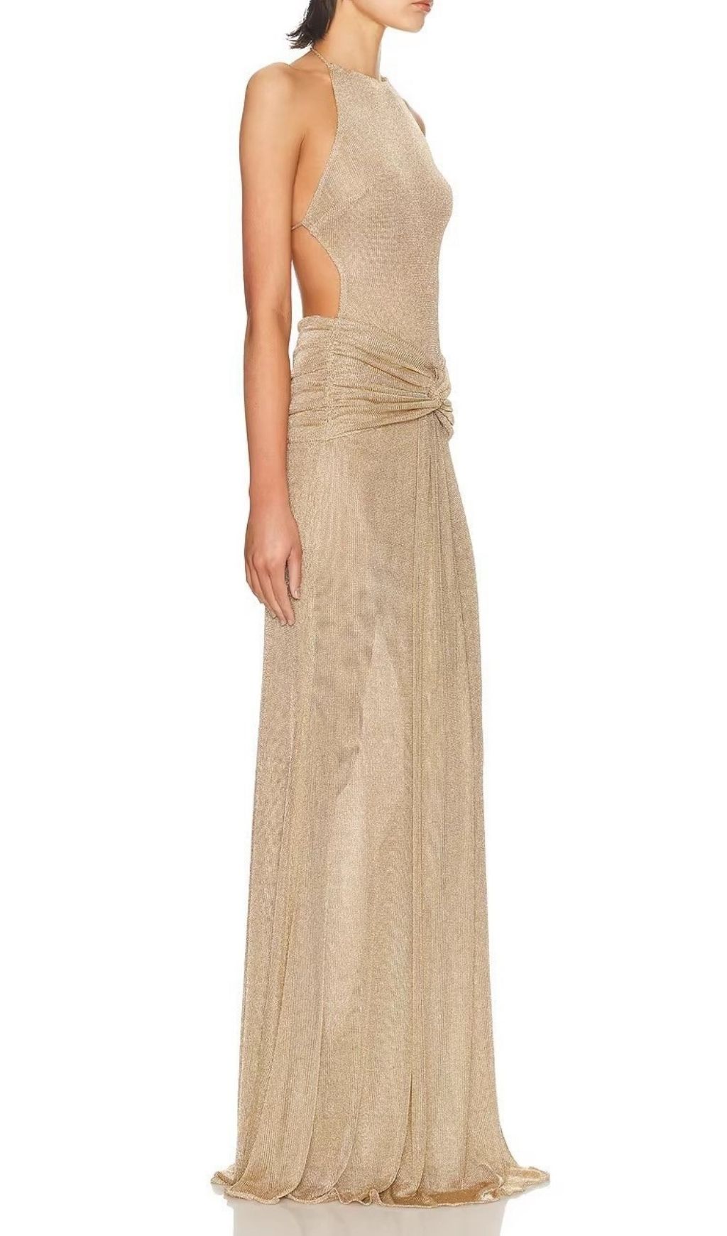 3ac80e278e31a6201d358d69190109fc.jpg Fashionslee Women Ketaki Halter Ruched Maxi Dress