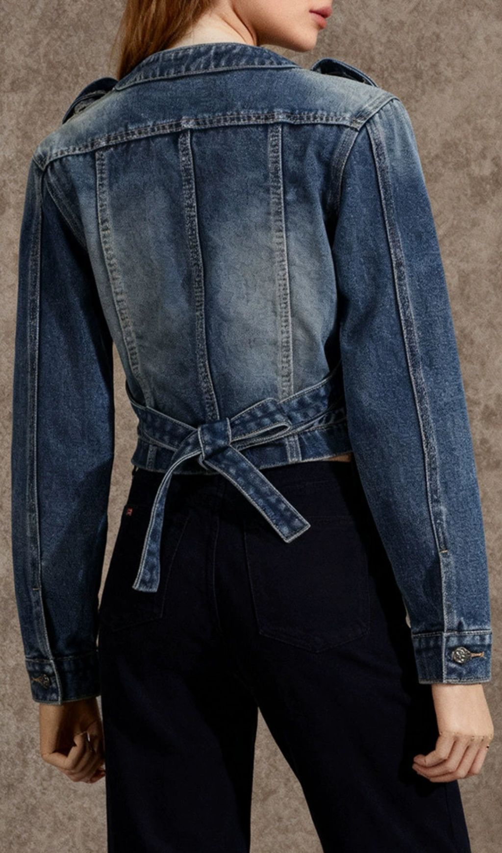 Fashionslee Women Elandra Deconstruct Denim Jacket