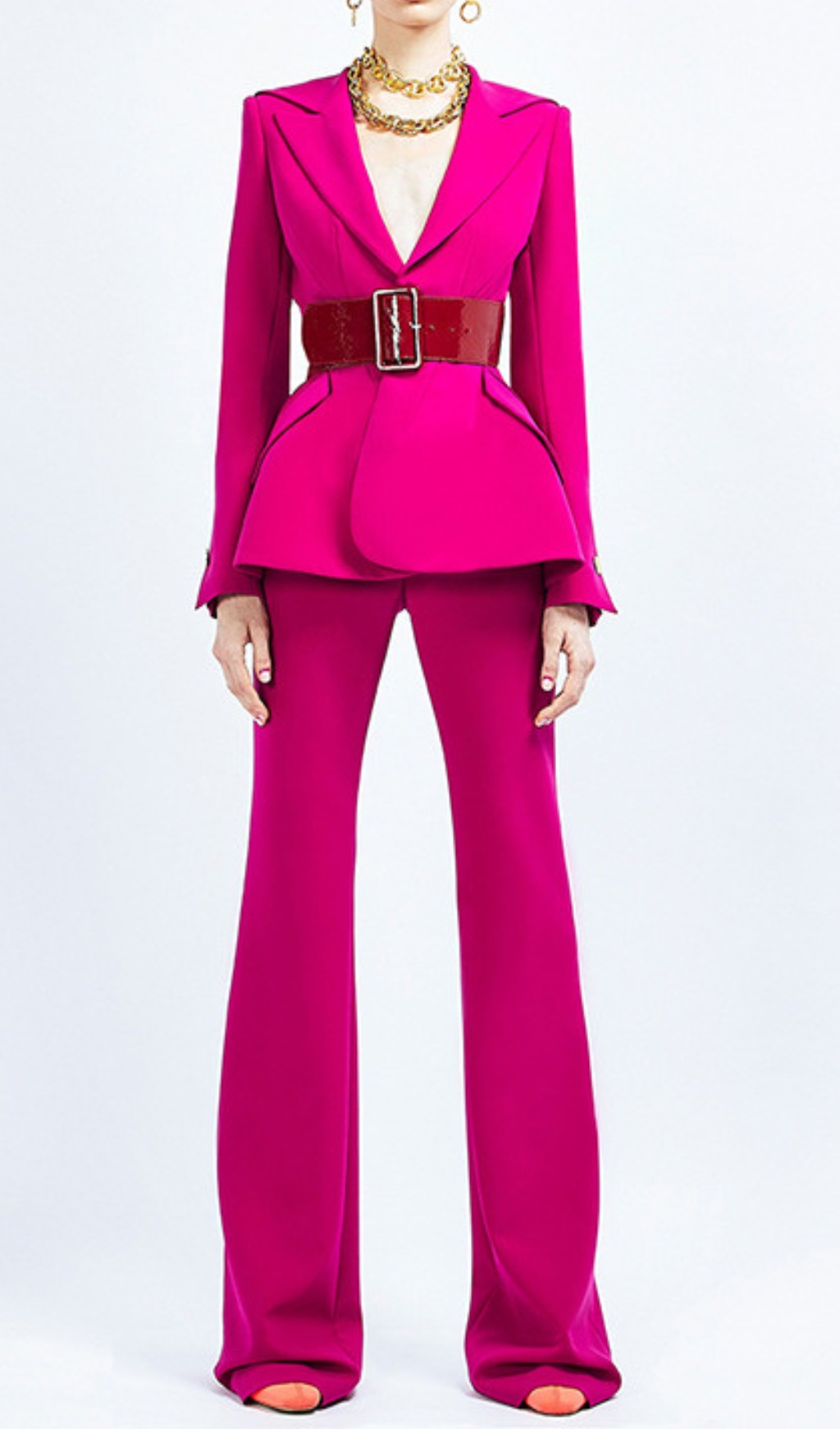 3b3e9a7b61f6b5c2f74c78d52af650c1.jpg Fashionslee Women Callison Pink Blazer Trousers Set