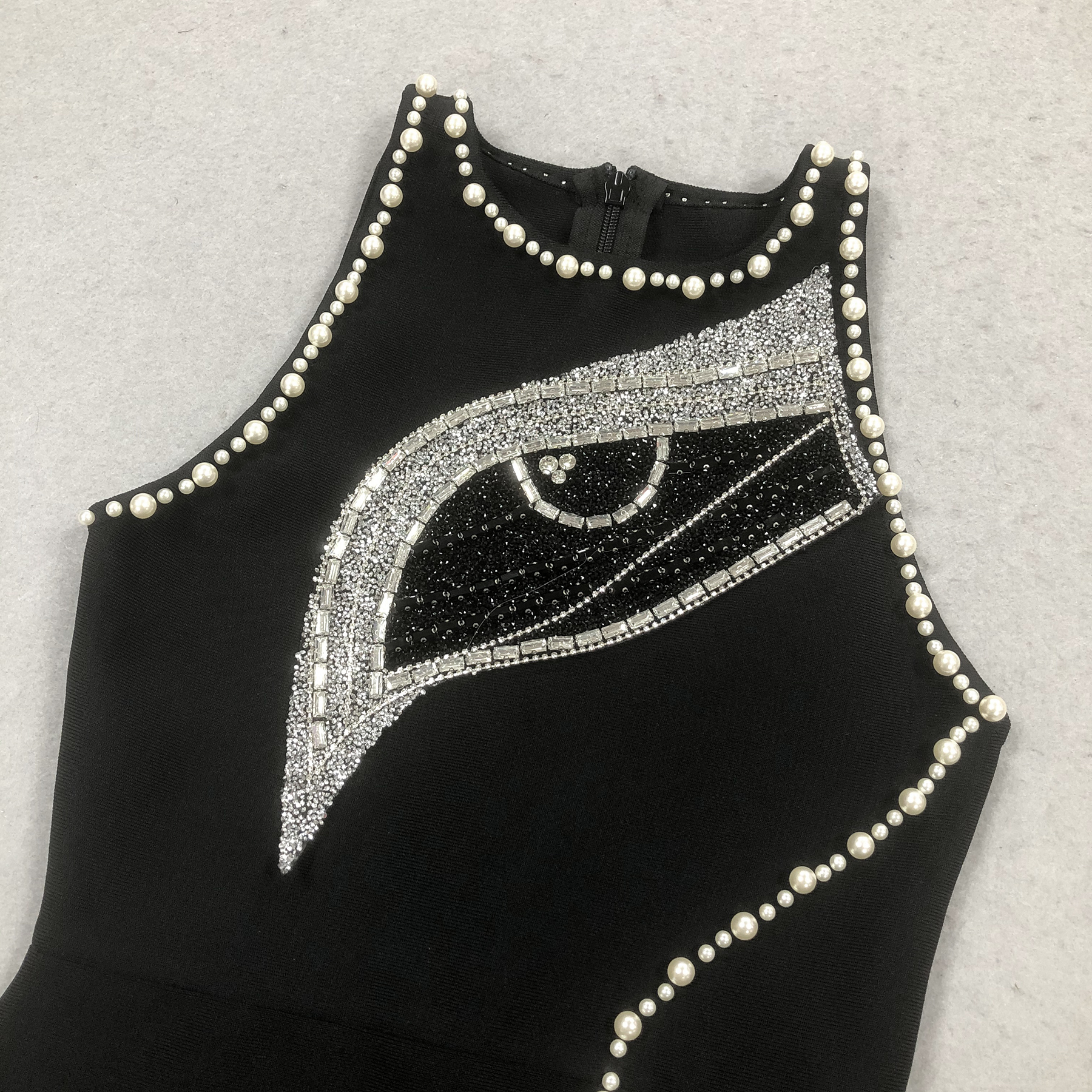 3b9924897d1a169c5c0b8cc52e6c5233.jpg Fashionslee Women Greta Black Diamante Beaded Maxi Dress