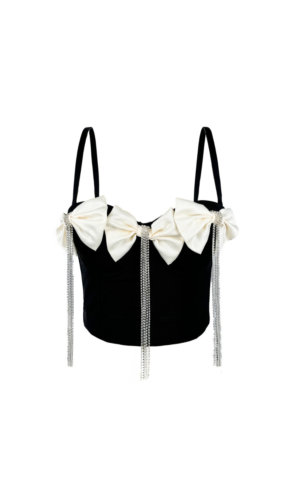 3bc7cfb48a69a62ddf0d20a38fcf5de0.jpg Fashionslee Women Dua Bow Tassel Crop Top
