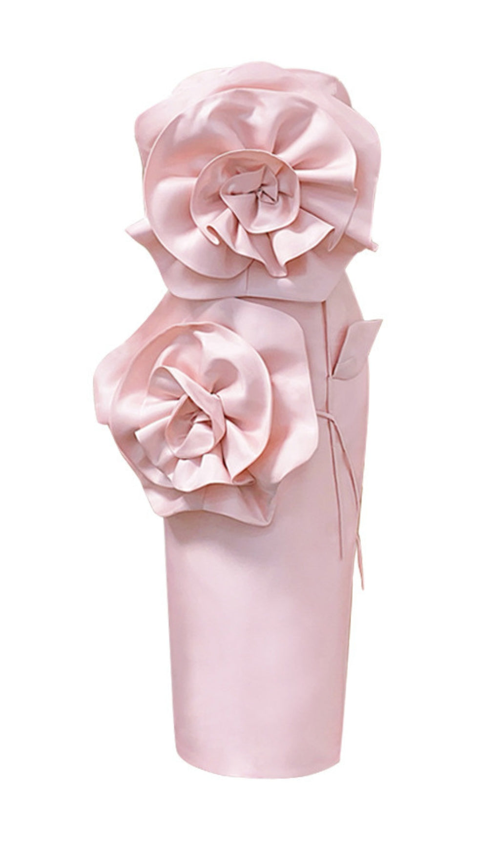 3bdcaaa298ad513b6fb3b17b23097484.jpeg Fashionslee Women Pink Floral Strapless Tube Top Midi Dress