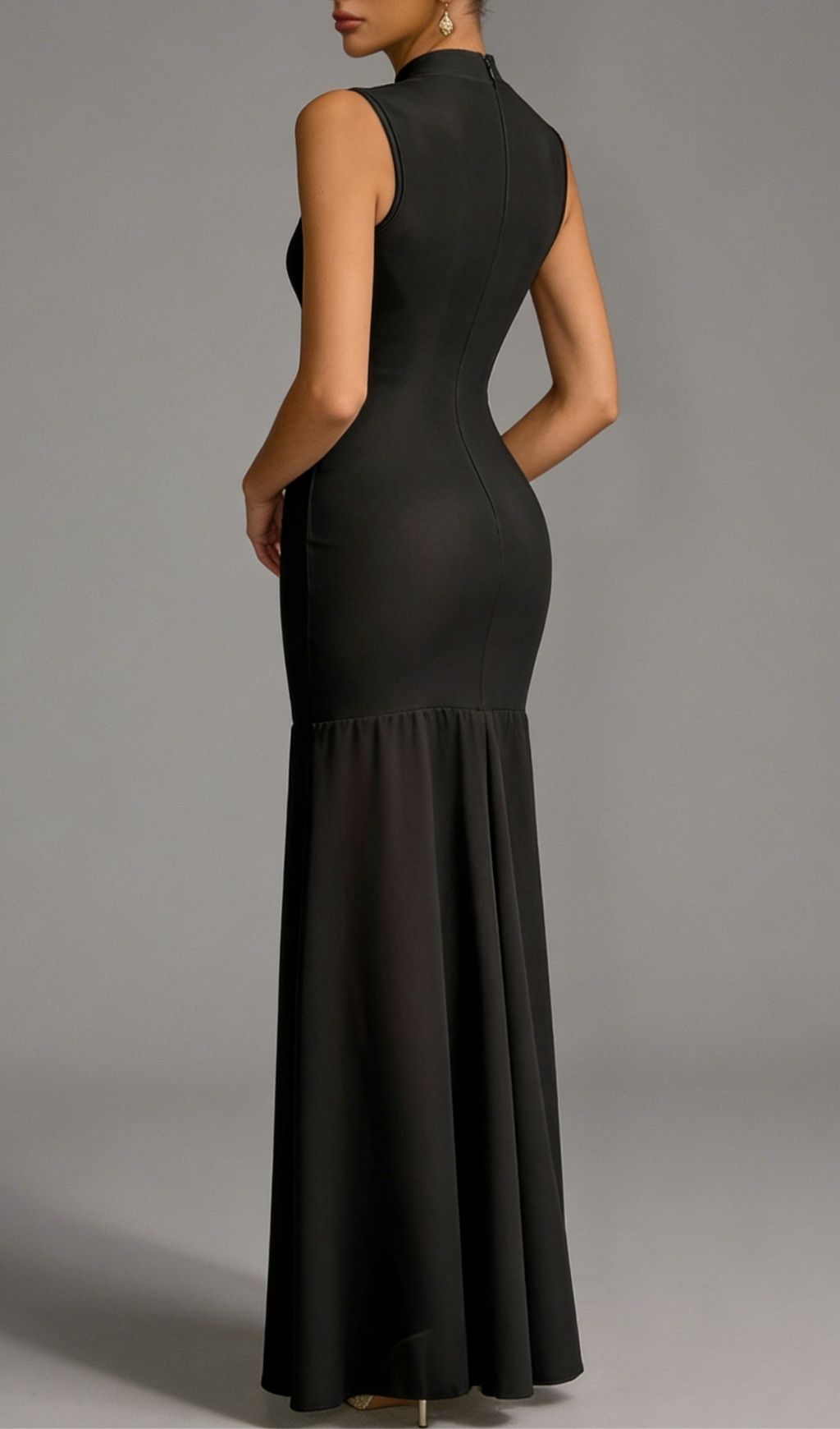 Fashionslee Women Aninda Sleeveless Cutout Maxi Dress In Black