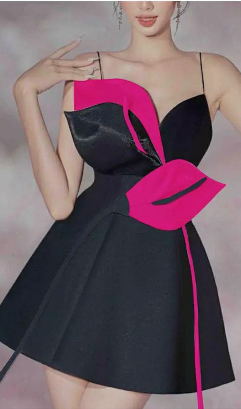 3c03d7a010bfca4edf2f4b756e9205b0.jpeg Fashionslee Women Rose Red Flower Strap Corset Mini Dress