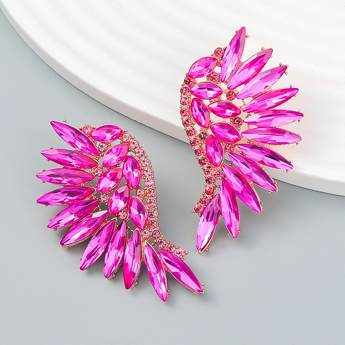 3c2f2c2b6265b72cfa00c93e1add0cad.jpeg Fashionslee Women Rainbow Rhinestone Earrings