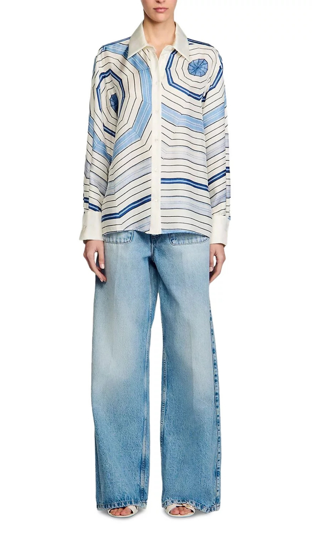 3c3dbc4a002d3e8d462ea3a05a006389.jpg Fashionslee Women Spiral Motif Shirt