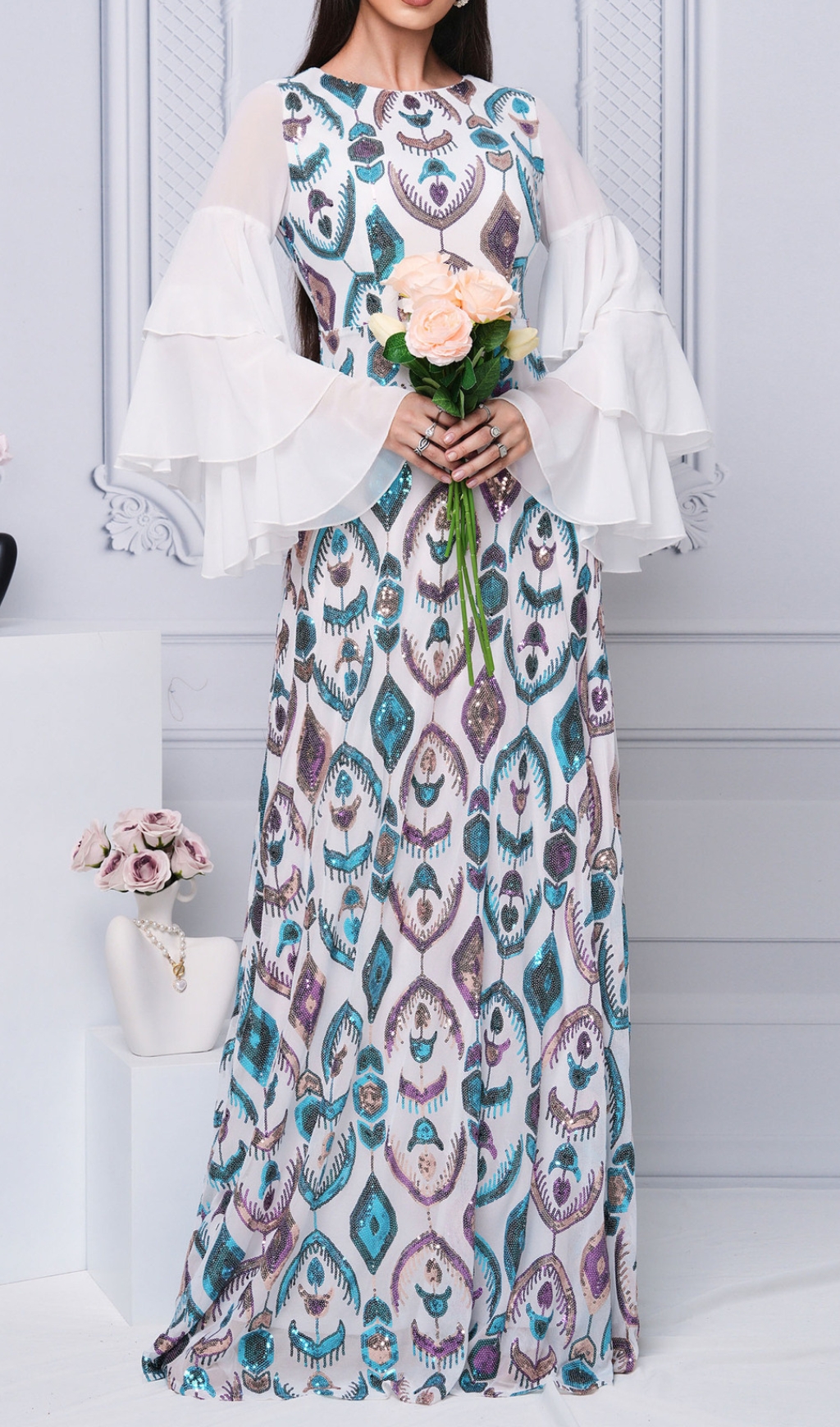 3c46857d9b4b8eaf289ef0f91fcdeb0f.jpg Fashionslee Women Damalis Long Sleeve Sequin Maxi Dress