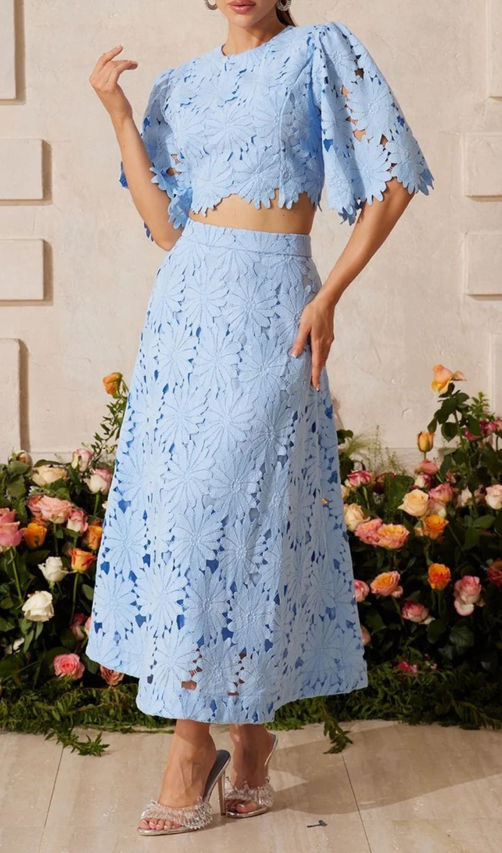 3c6496d54f8858187ed1c7b077d5721f.jpg Fashionslee Women Zaelyth Floral Embroidered Skirt Set