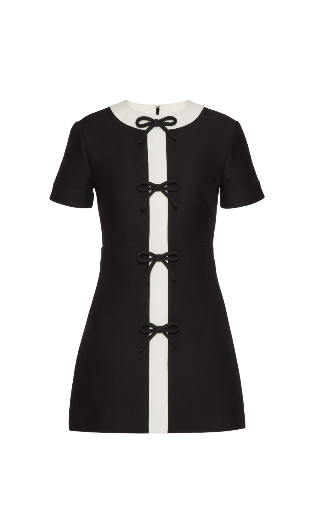 3cbcd155247b4e6aa039c63f4d9eea00.png Fashionslee Women Black Crepe Couture Bow Mini Dress