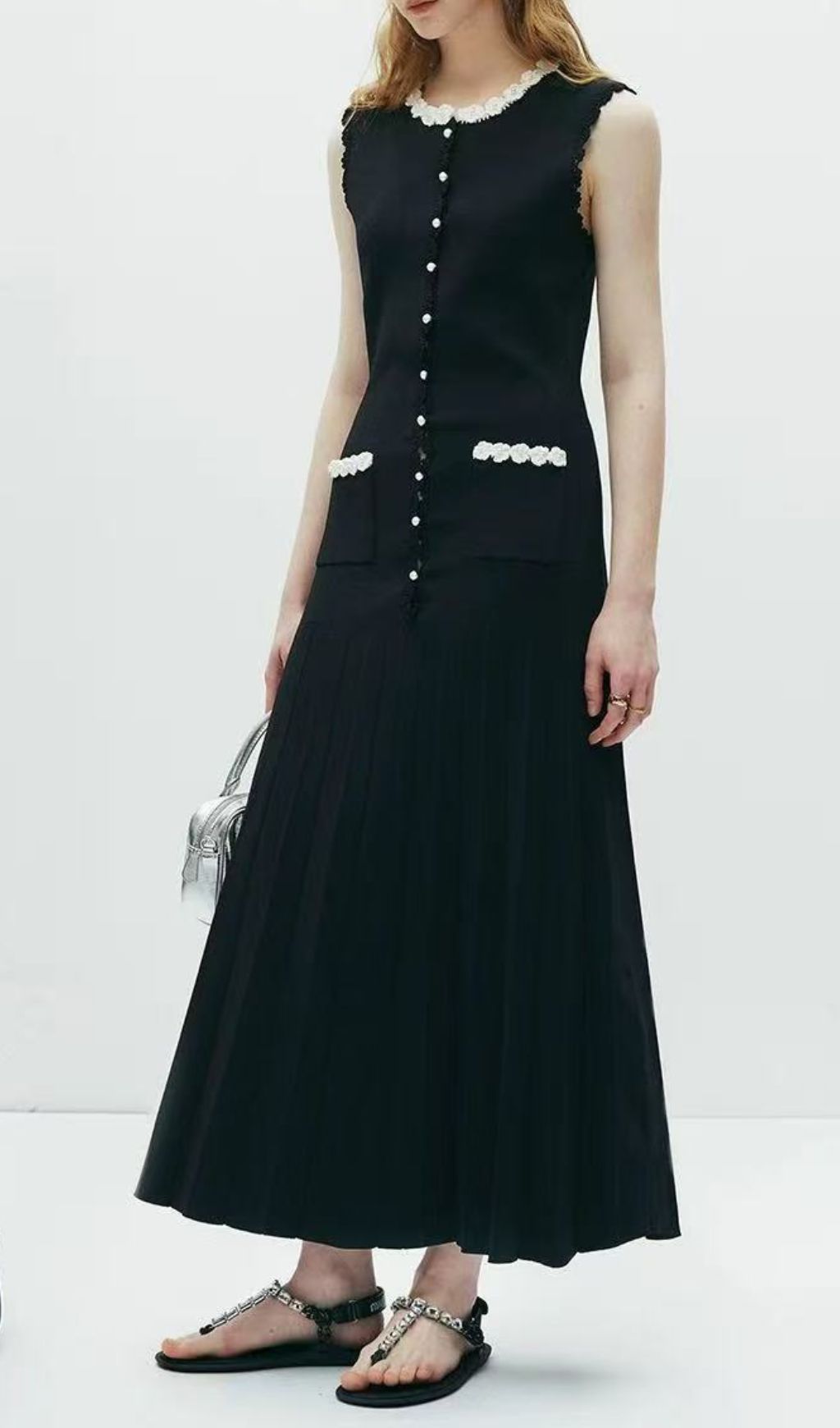 3cf403e1e7187a213aef02401ab3016a.jpg Fashionslee Women Elsa Sleeveless Bead Maxi Dress