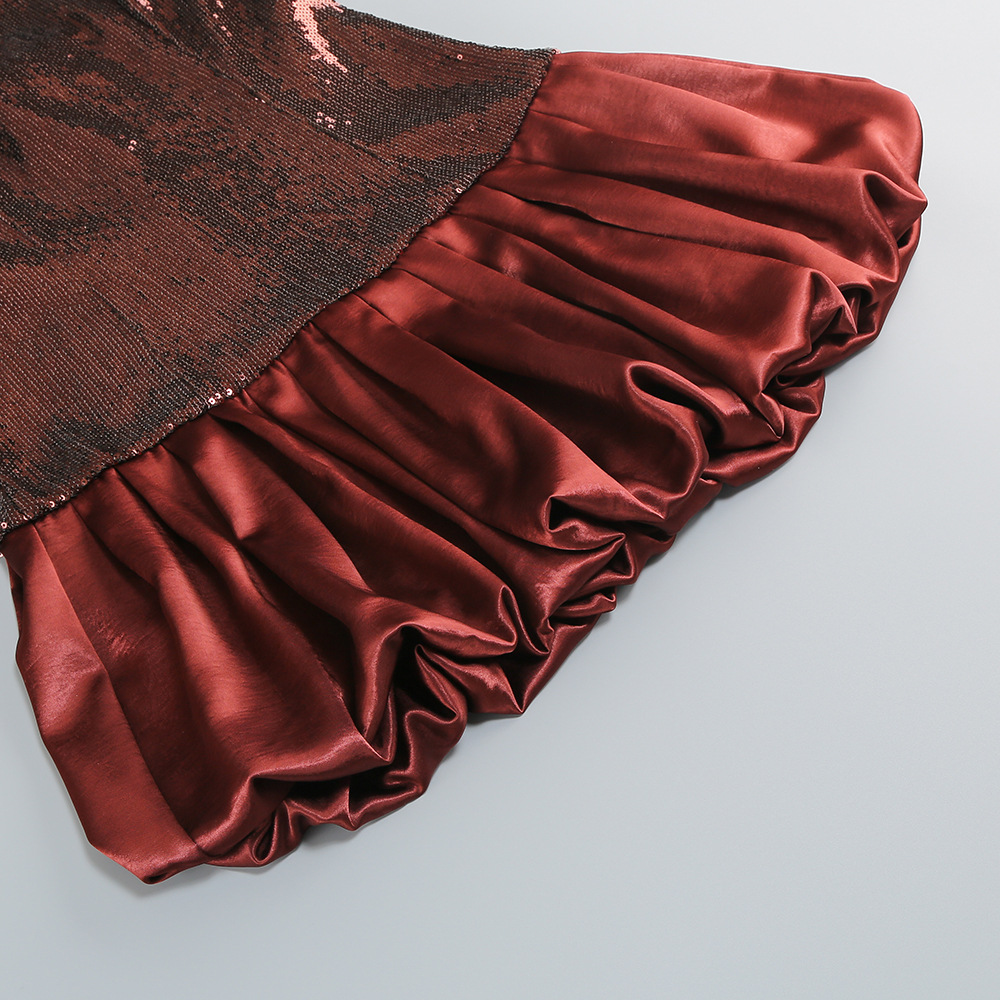3d33399e363749bcaf506dc8a9cd9473.jpg Fashionslee Women Irén Strapless Sequin Mini Dress
