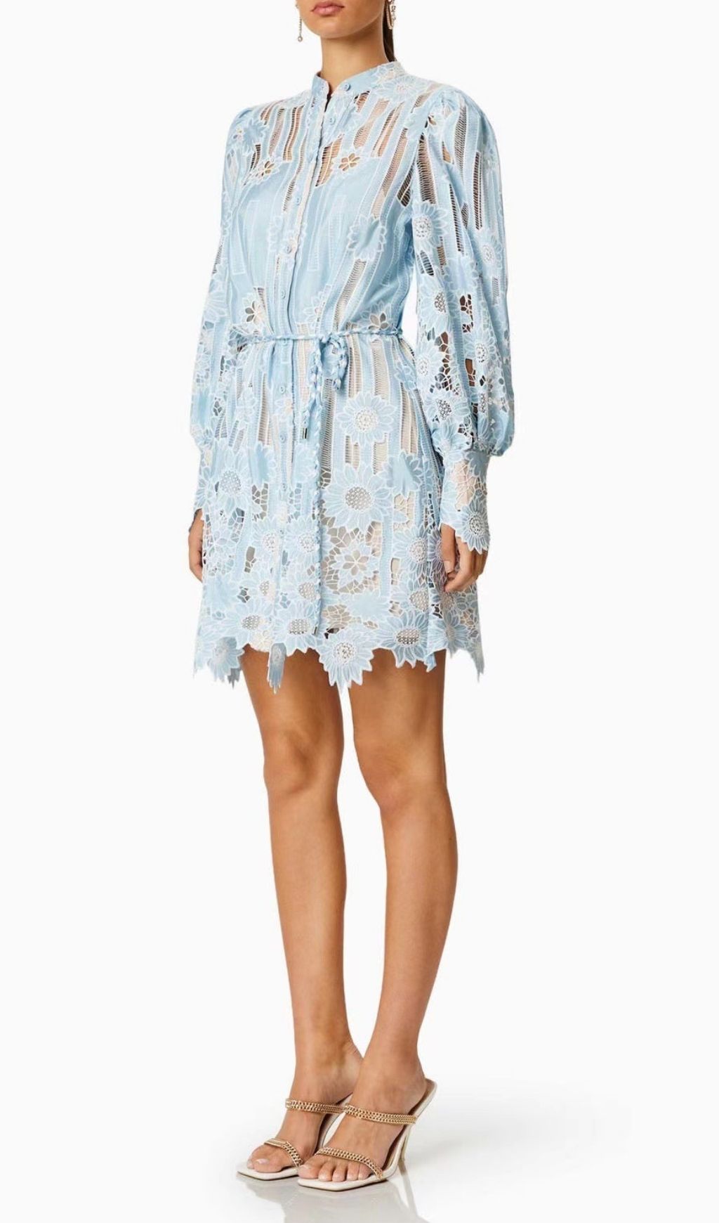 3d78c6ed789afaa0a6709c10c4738f60.jpg Fashionslee Women Deliz Long Sleeve Flower Mini Dress