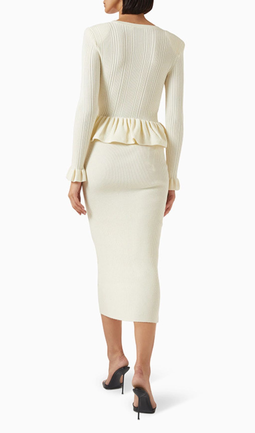 Fashionslee Women Henson Knit Long Sleeve Midi Dress