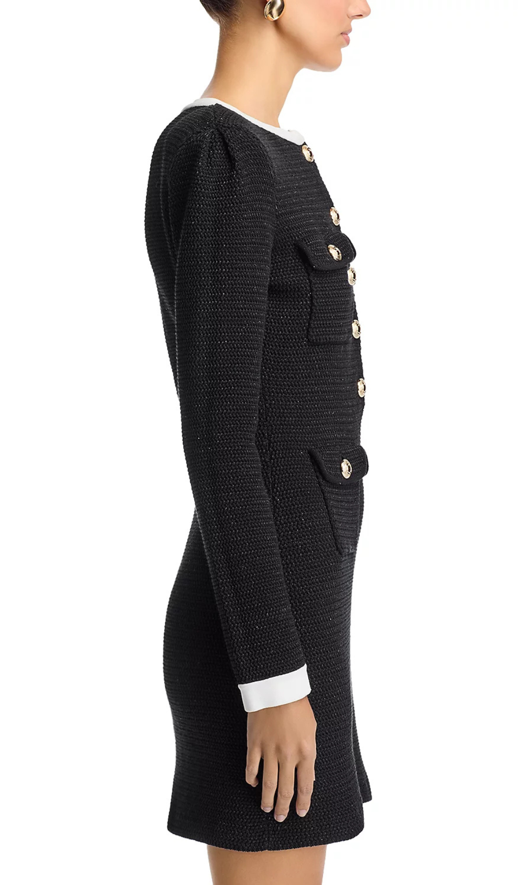 3ddd9339658381b6cd776549333636fb.png Fashionslee Women Knit Contrast Collar Long Sleeve Mini Dress