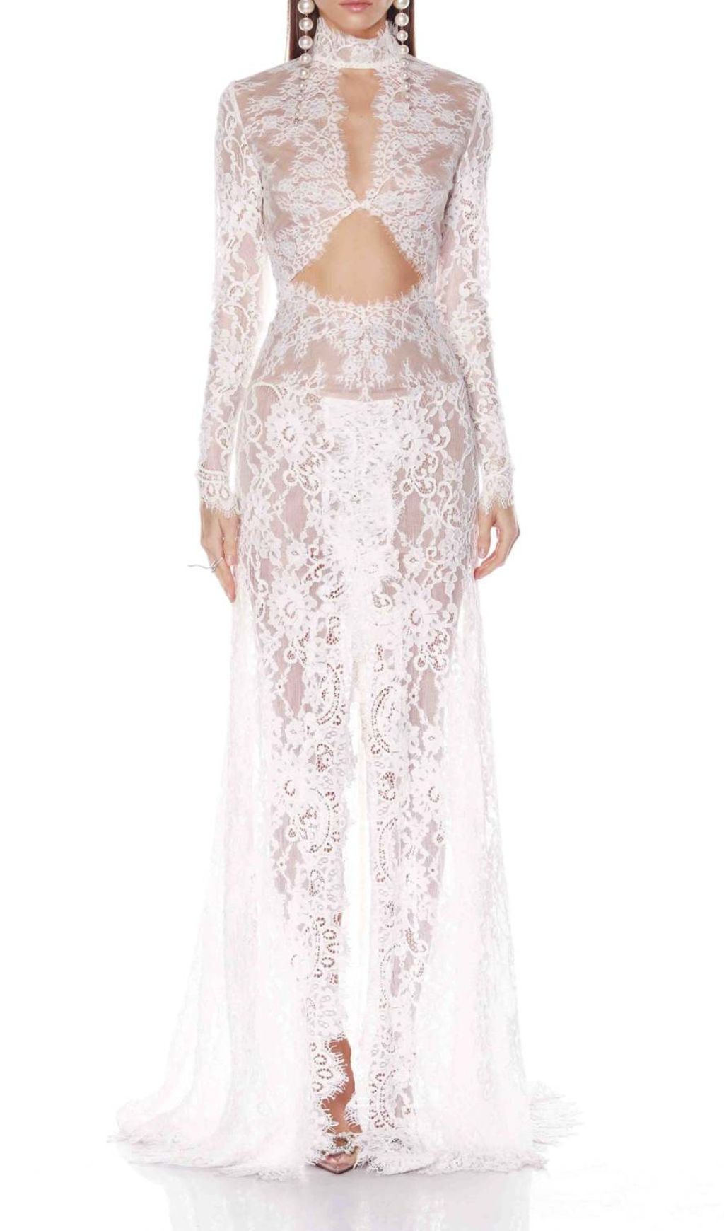 Fashionslee Women Faizah Lace Long Sleeve Maxi Dress