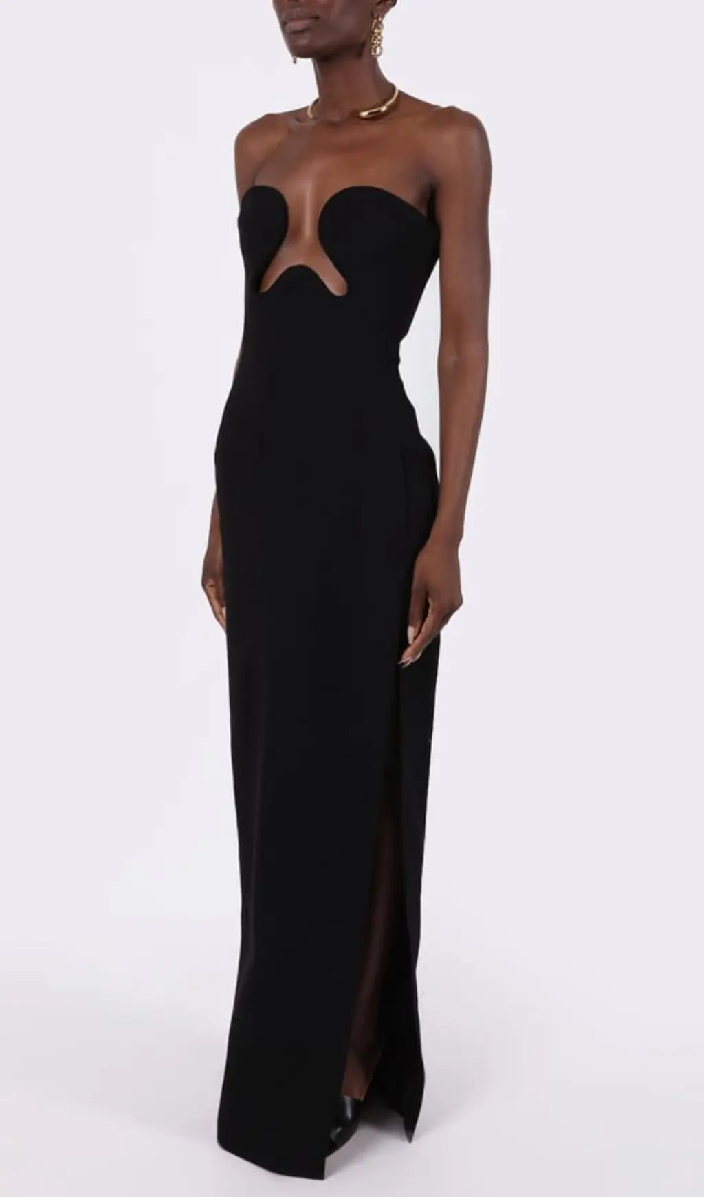 3ef5734e3bf9108790b6813f5427aefd.jpeg Fashionslee Women Theodora Black Maxi Bandage Dress