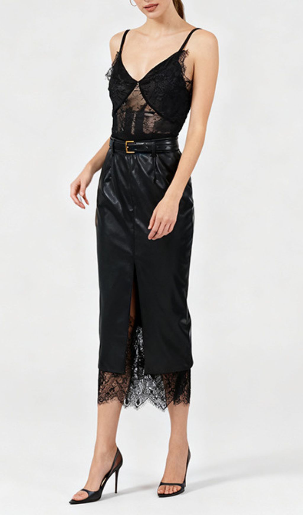 3f32f54e378f9275c779c314b8de129a.jpg Fashionslee Women Ilta Black Lace Midi Dress