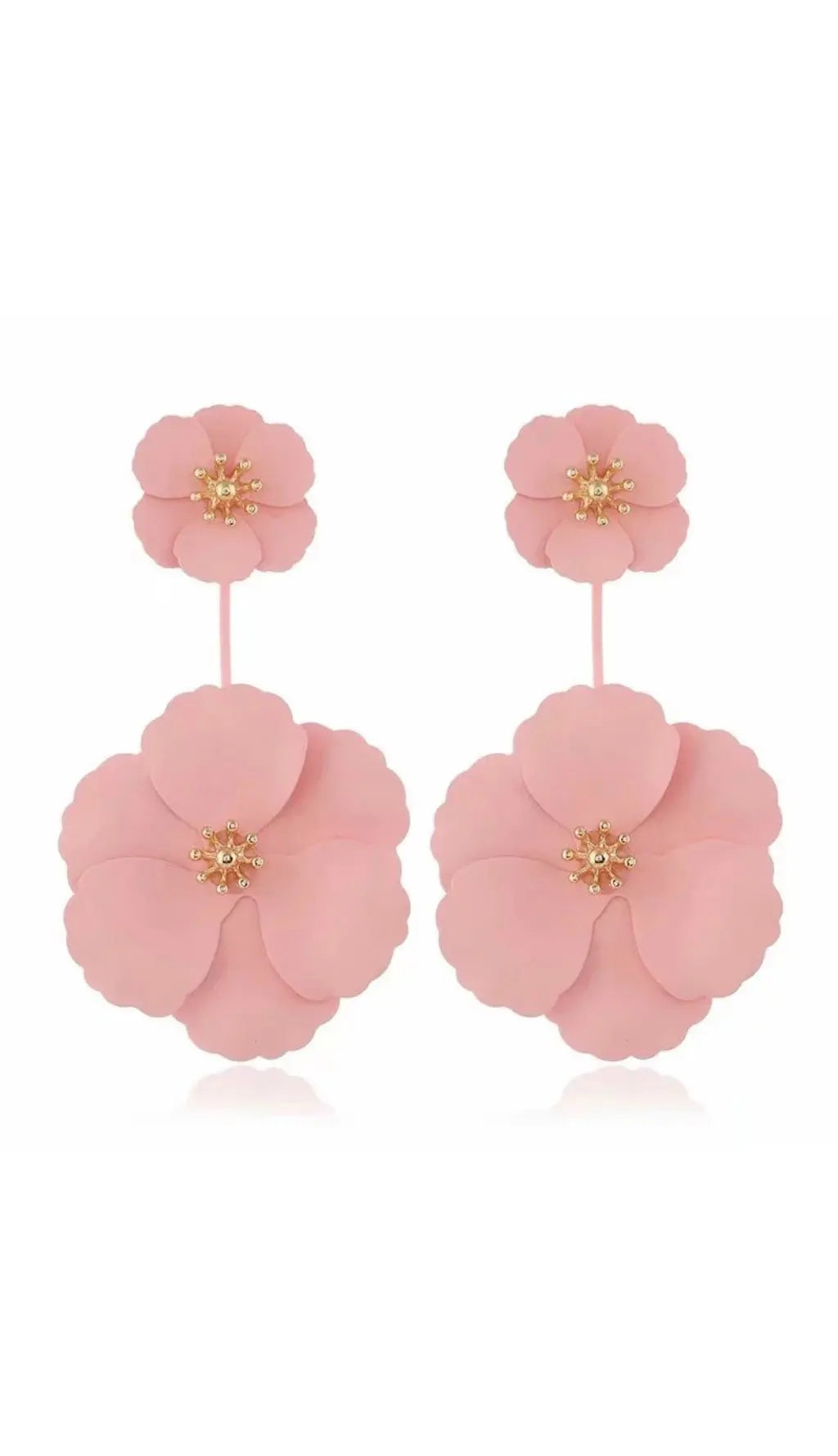Fashionslee Women Bohemian Alloy Flower Long Earrings