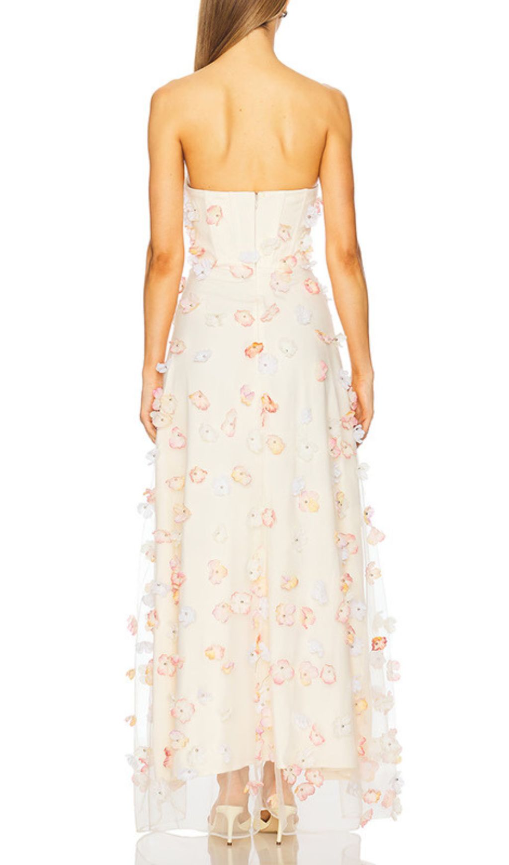 VIRAL STRAPLESS FLORAL MAXI DRESS - OWNCI VIRAL STRAPLESS FLORAL MAXI DRESS - OWNCI