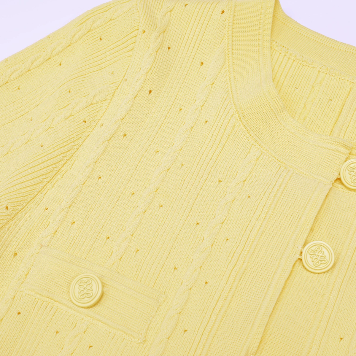 3fd1662bb0cb395f9a8e3c8fcf7fcde2.webp Fashionslee Women Kilenya Yellow Knit Long Sleeve Midi Dress