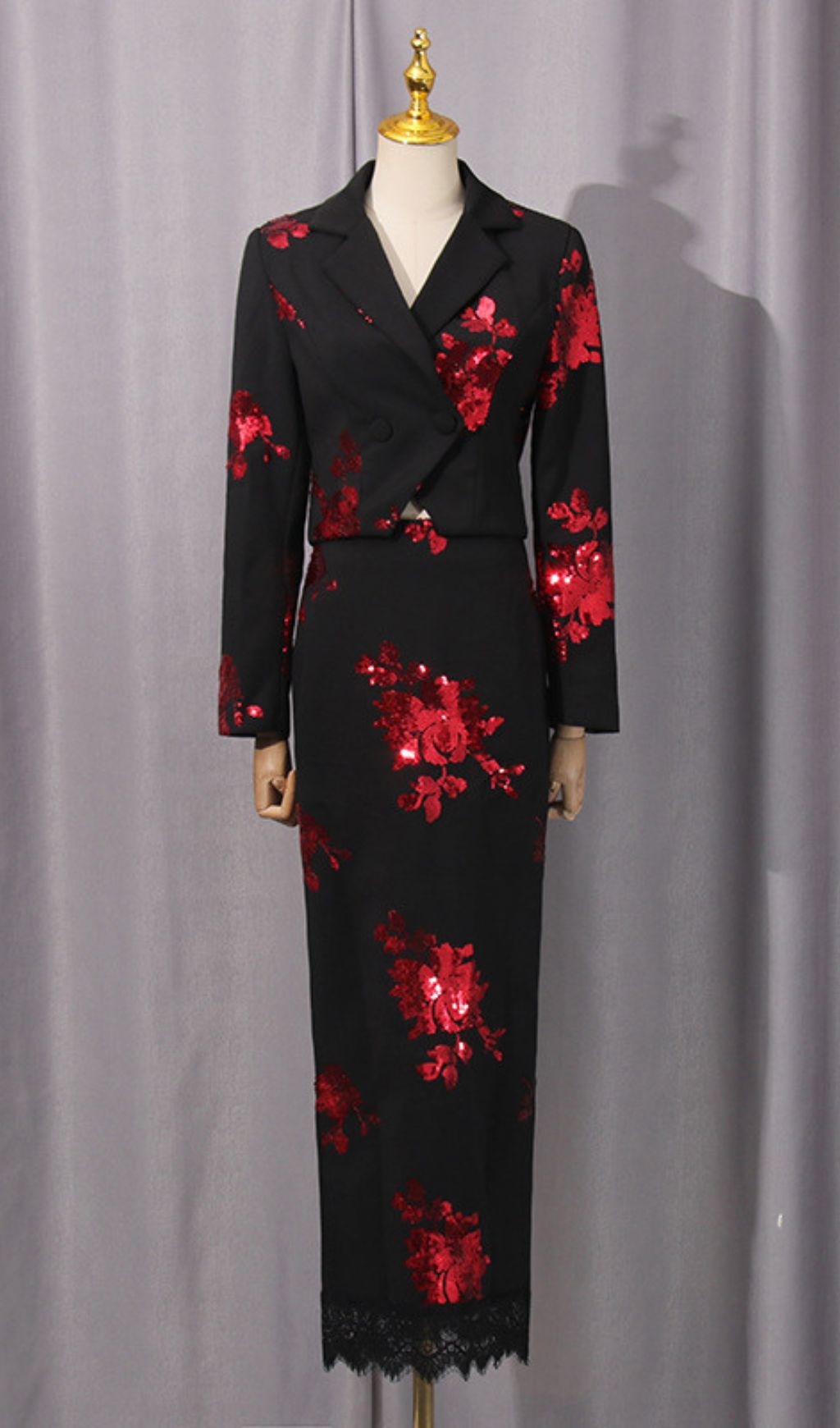 3fed2988c681265a436704c2e413a001.jpg Fashionslee Women Gonca Sequin Flower Embellished Two-Piece Set