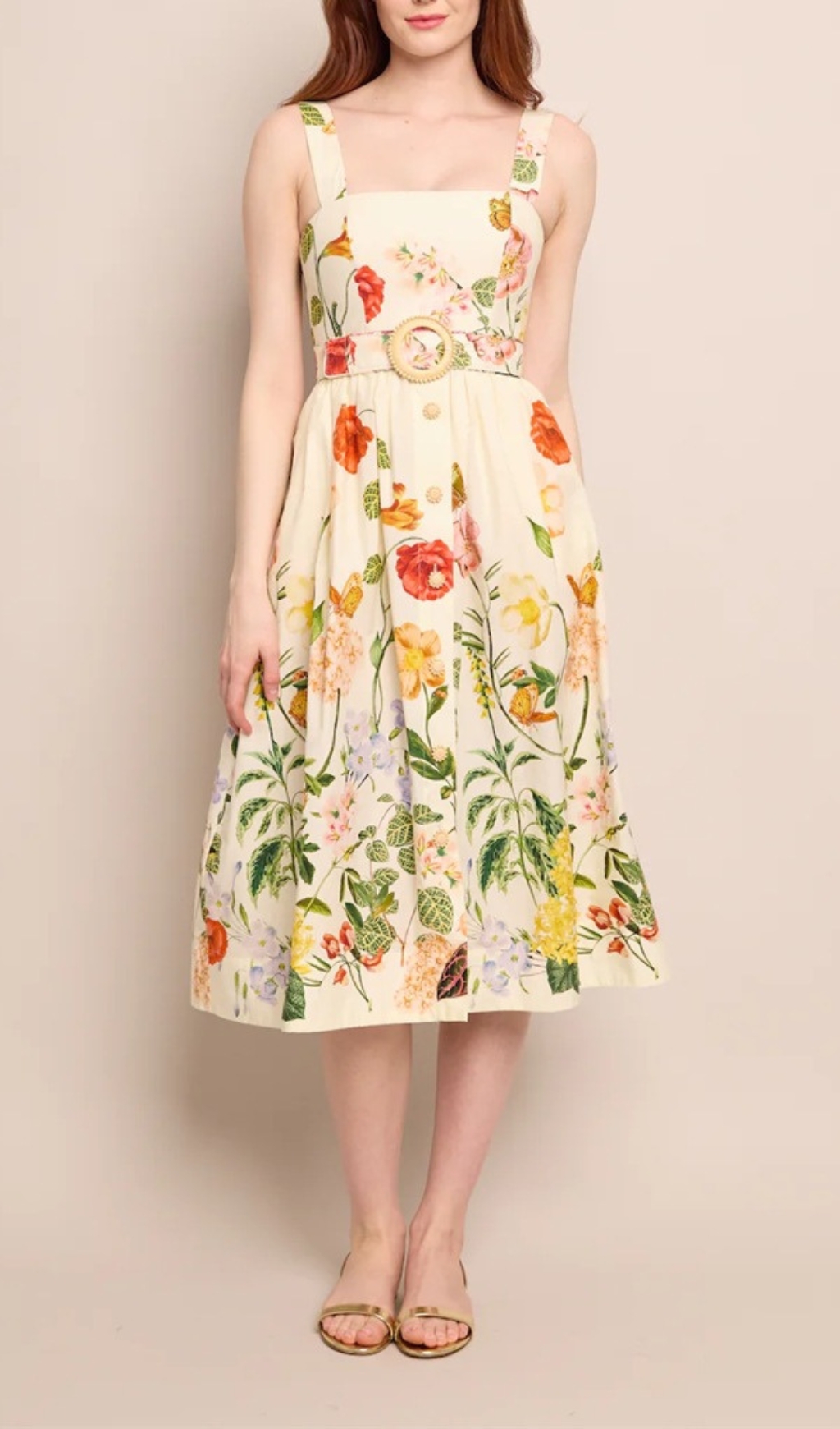 Fashionslee Women Dairin Floral Midi Dress