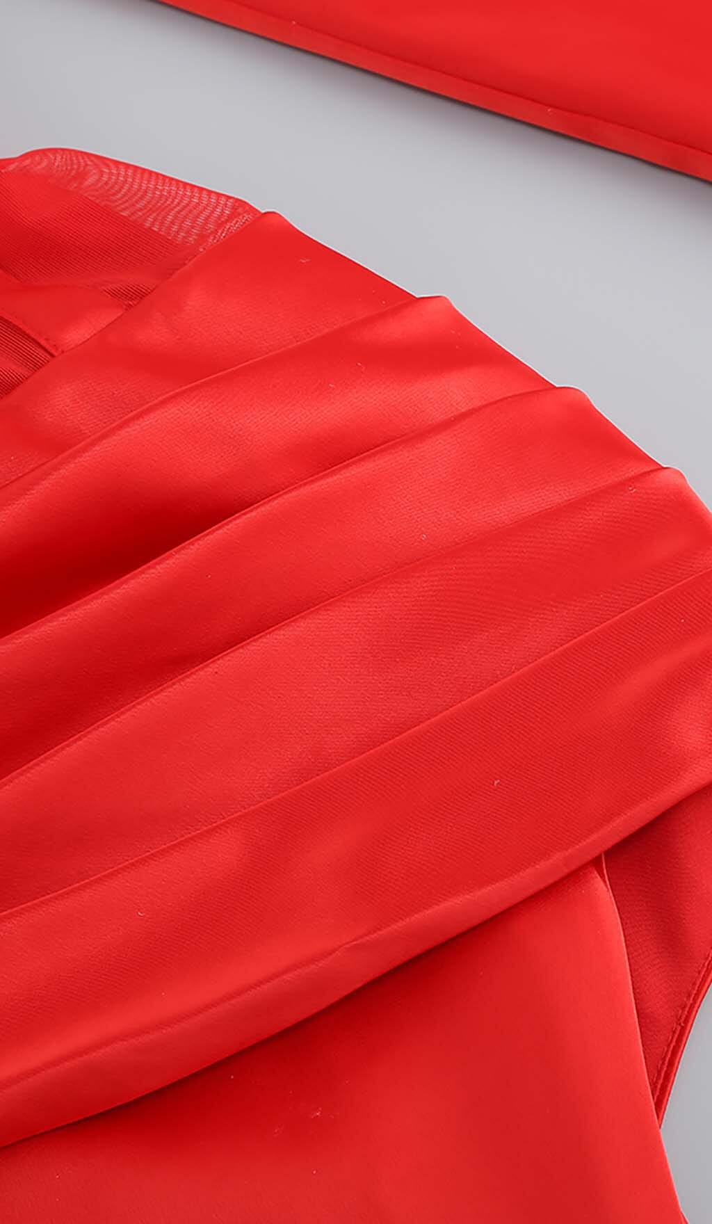 4085b956176d1c88694b5bd41e7784ca.jpeg Fashionslee Women Corset Plunge Jacket Dress In Red