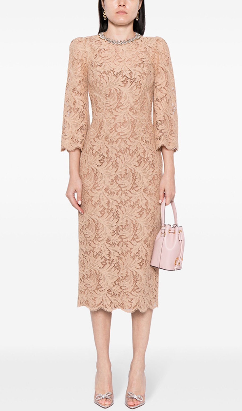 Fashionslee Women Dorothea Lace Midi Dress