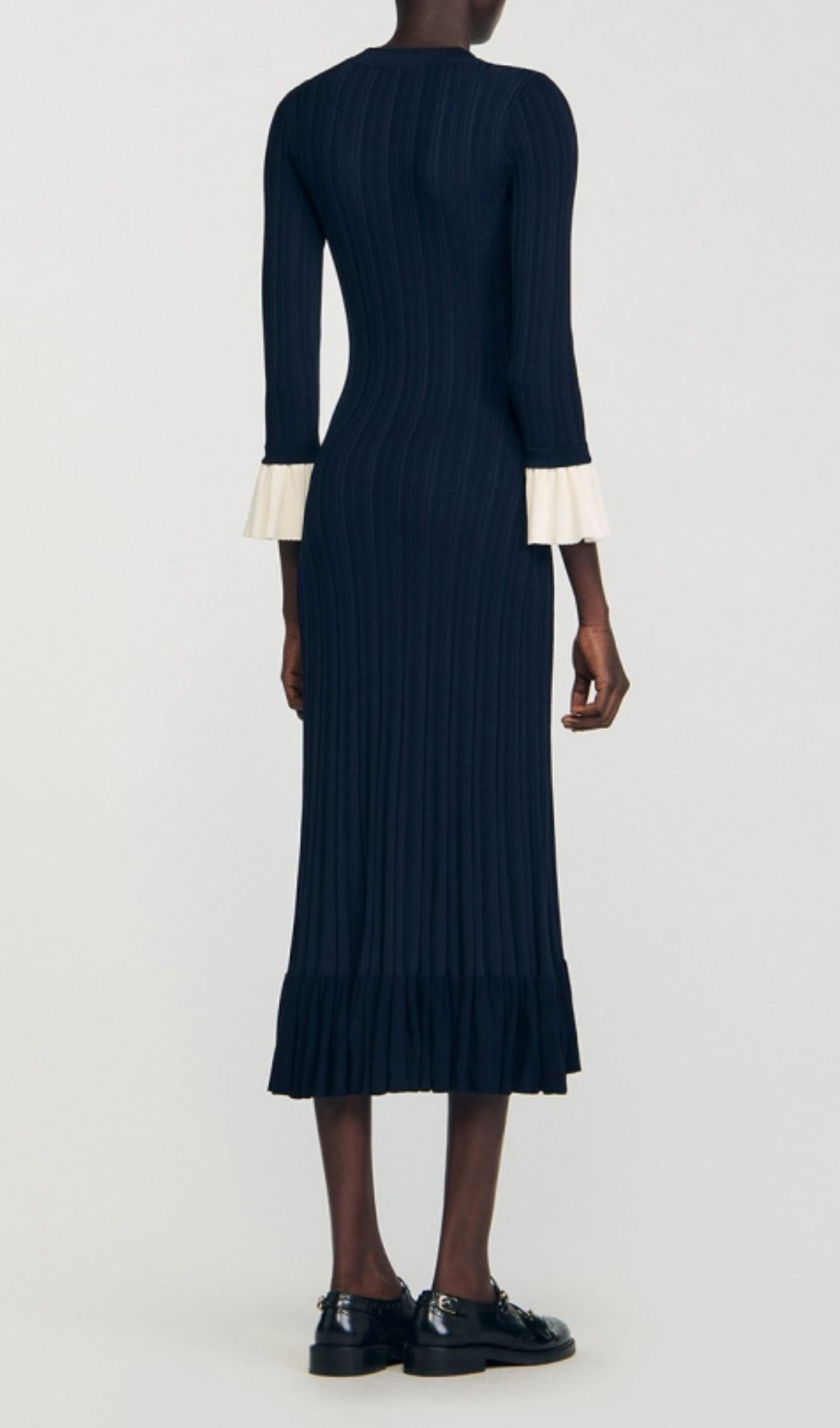 Fashionslee Women Kayanna Knit Long Sleeve Midi Dress