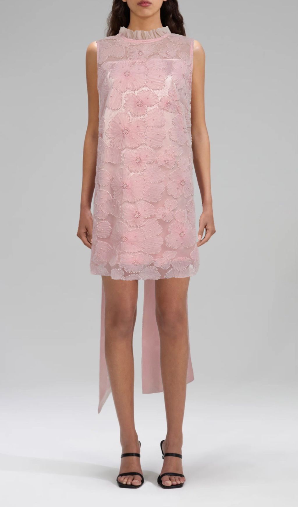 41814b4fc59013caf255c234d6bc82b9.jpg Fashionslee Women Gaby Flower Beaded Bow Mini Dress