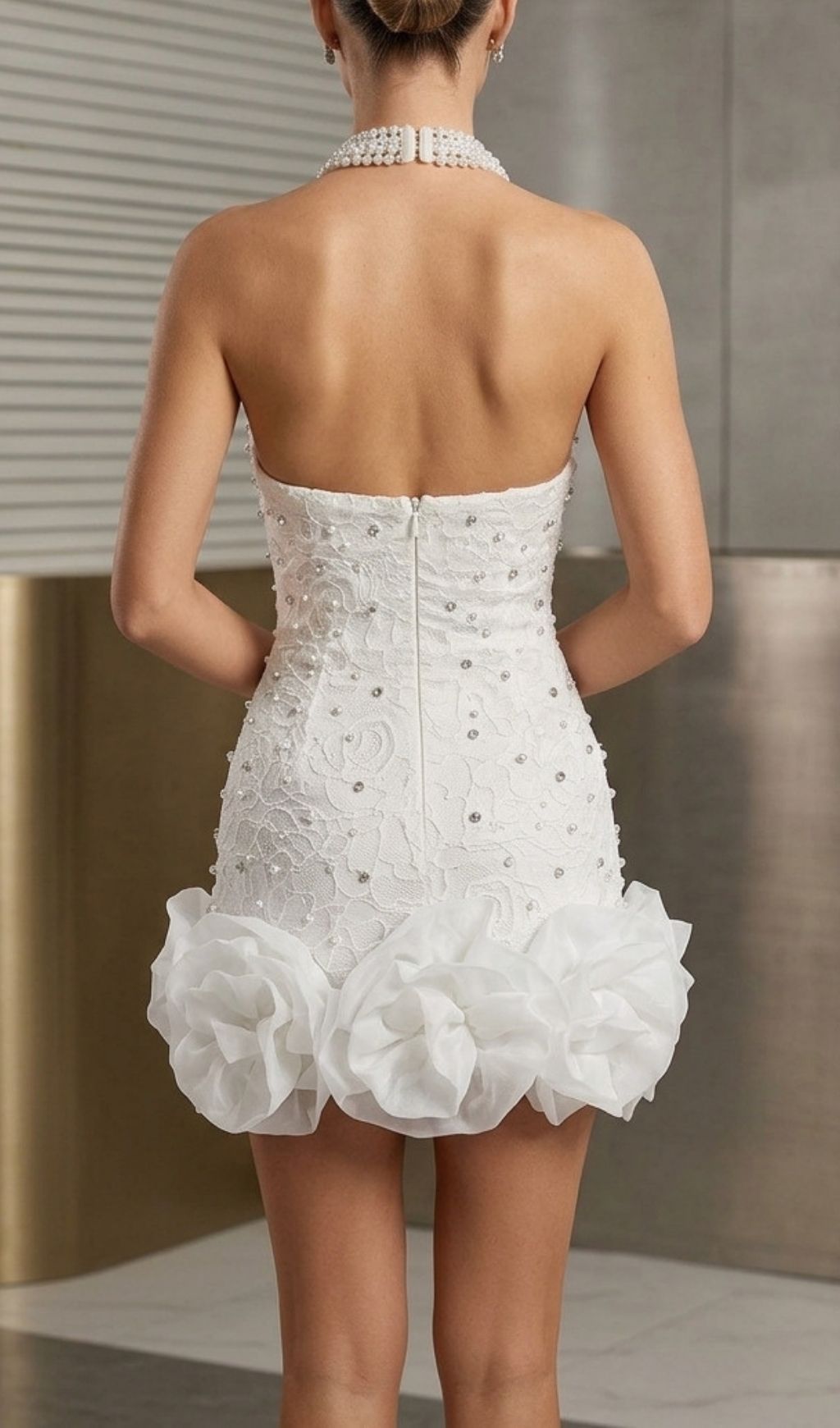 41a8b148c2b49e9d2a0bc110646893dd.jpg Fashionslee Women Kody Halter Beaded Diamante Mini Dress