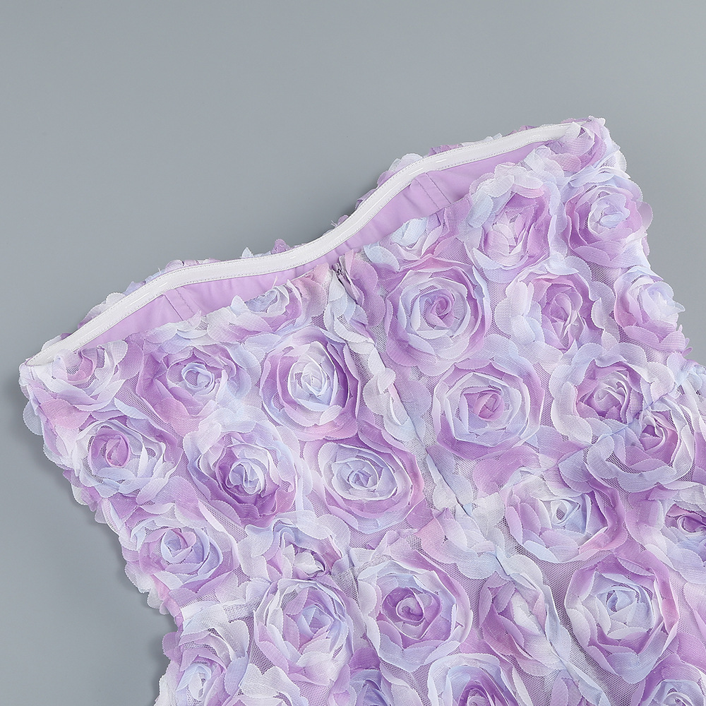 41d7e070c969511838c7a702e6ff44bc.jpg Fashionslee Women Berke Purple Flower Mini Dress