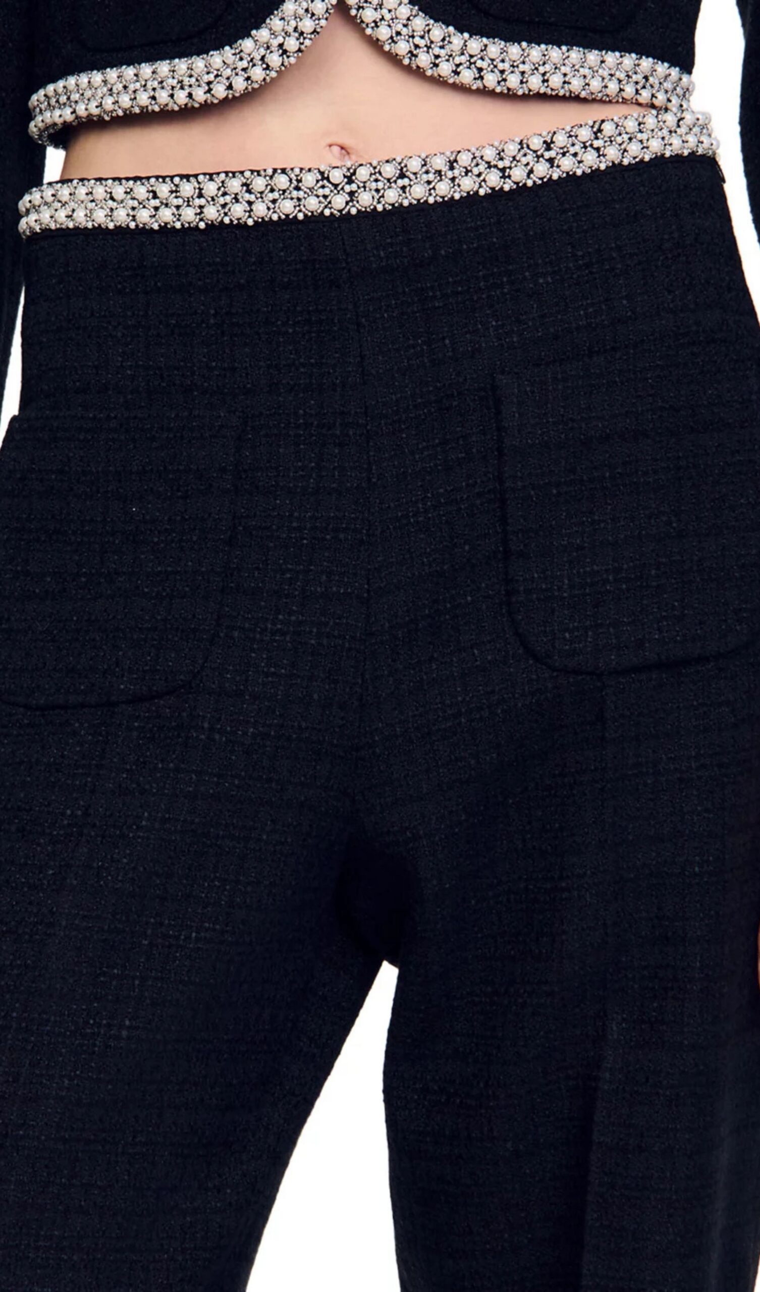 422f5adf73fcfb6ffe38477156ffadc3.jpg Fashionslee Women Vaya Beaded Tweed Pants