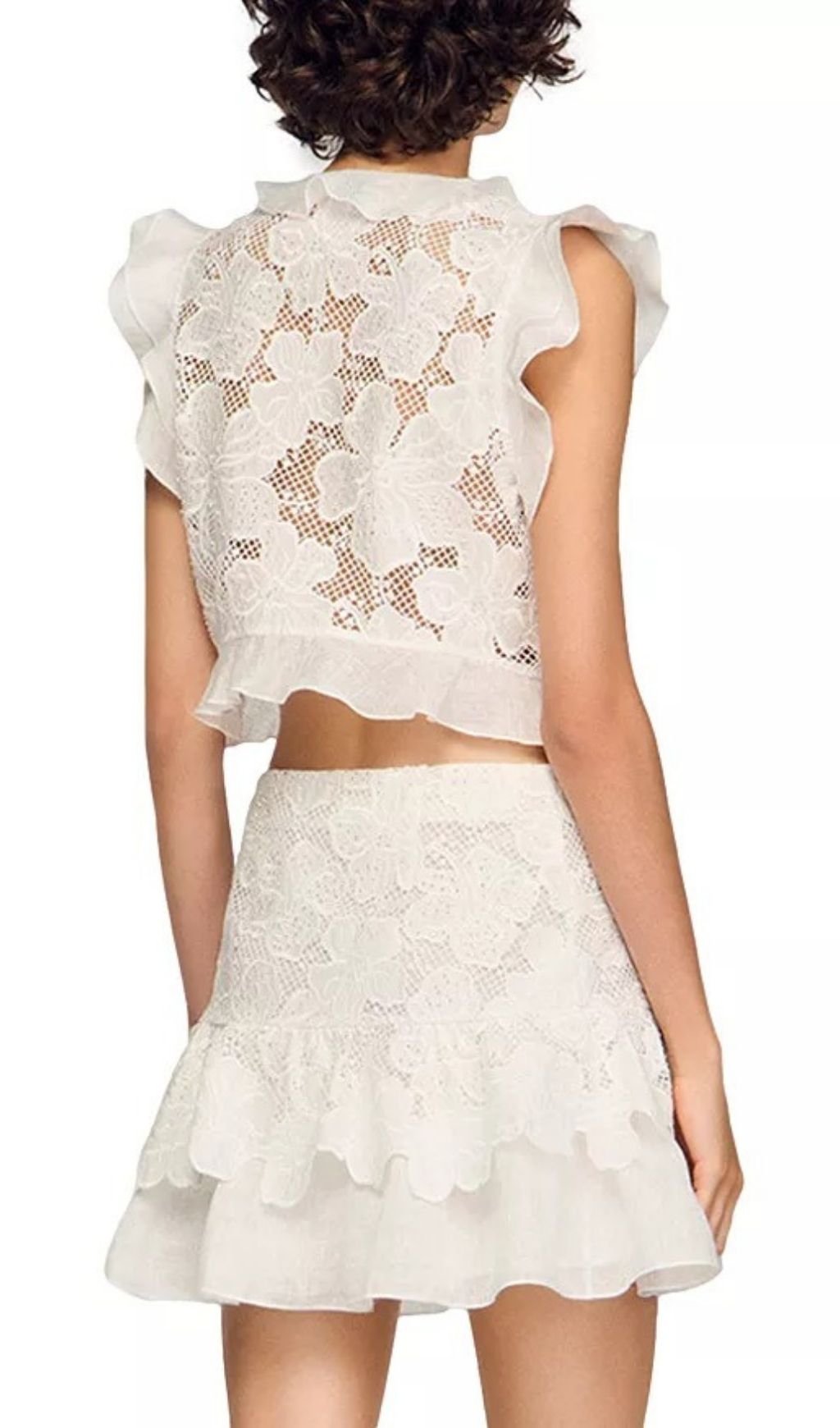 424390e46ca9e5f8515e7c7950a61168.jpg Fashionslee Women Guipure Lace Crop Top
