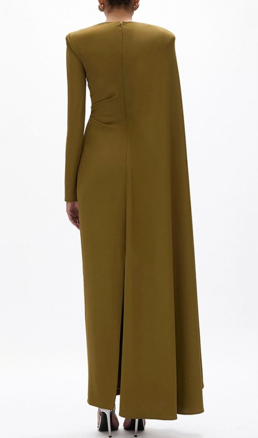 Fashionslee Women Haley Green Long Sleeve Maxi Dress