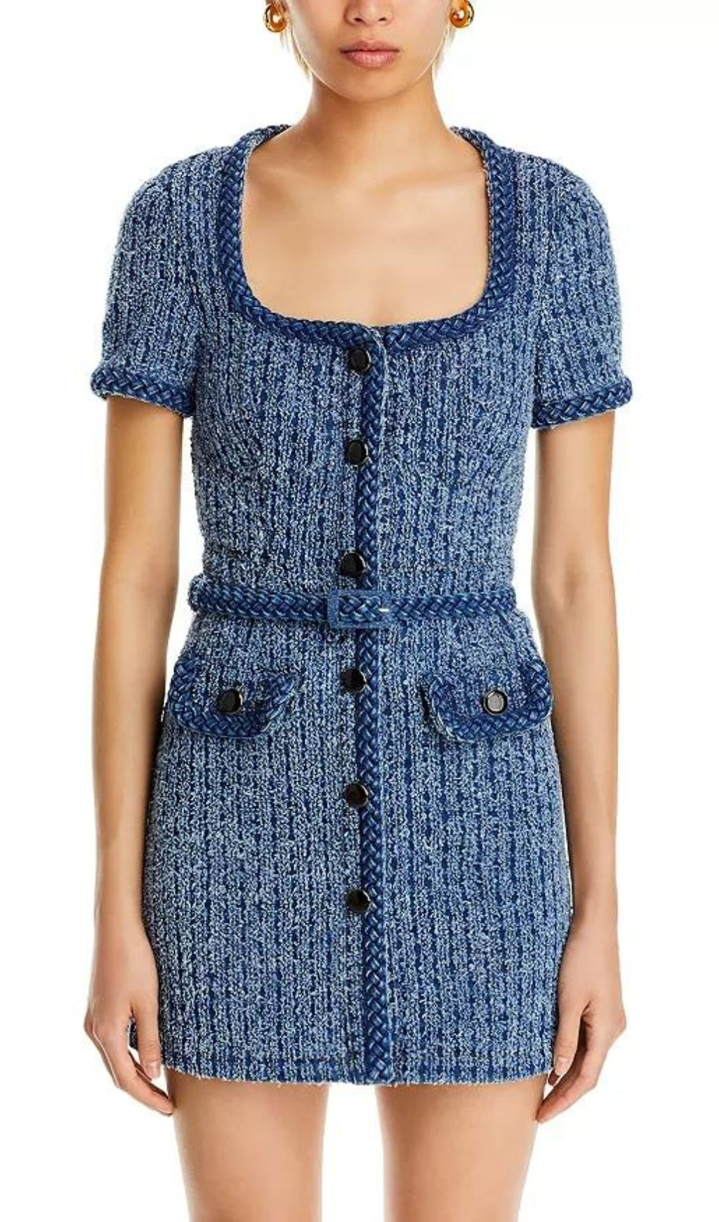42674e0cdd19d40793ed84aecf4222bf.jpeg Fashionslee Women Beckett Braided Trim Textured Mini Dress