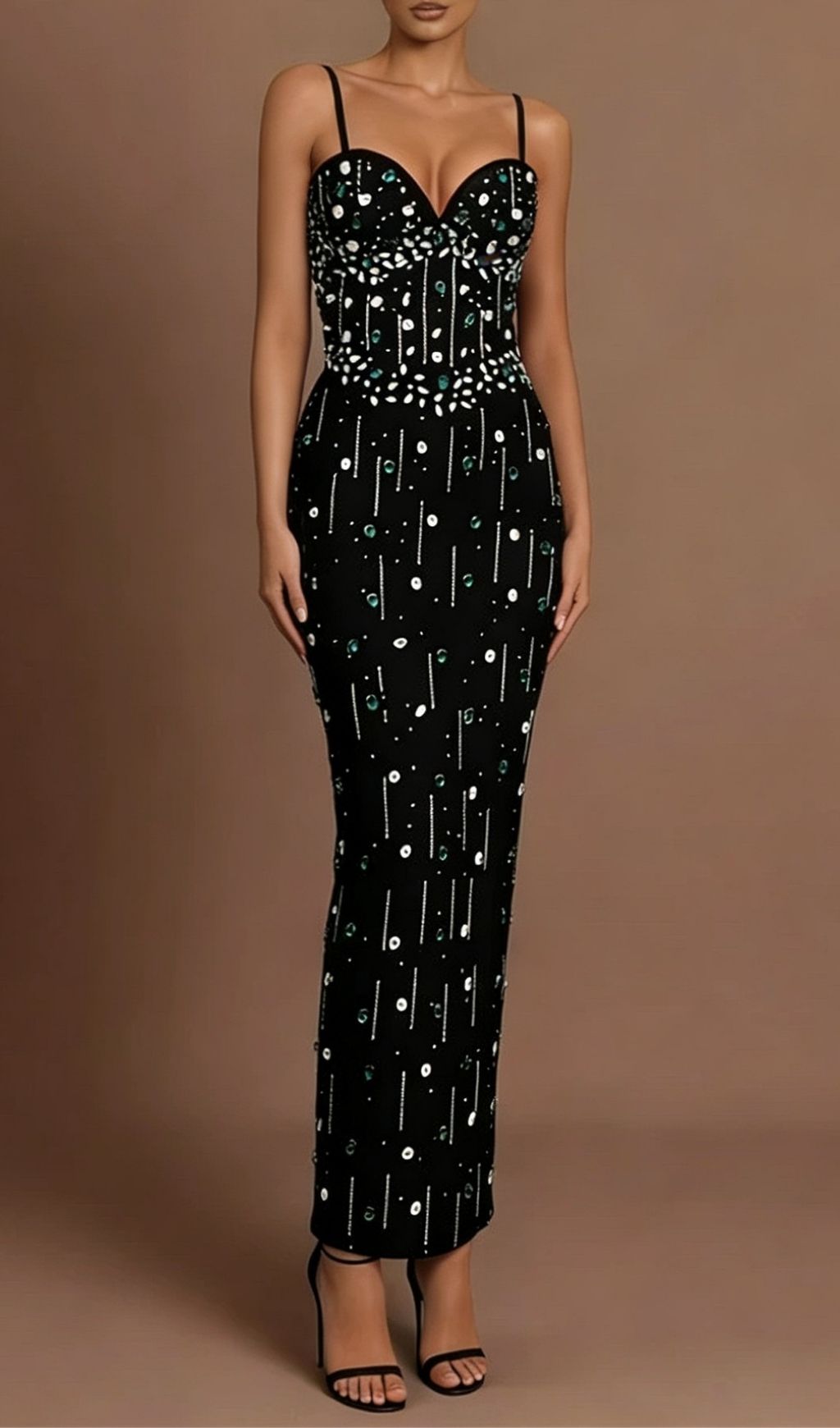 Fashionslee Women Keyra Diamante Bandage Maxi Dress