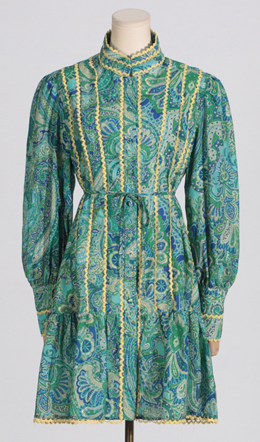 42eb08061d94db58b00cd799770fe806.jpg Fashionslee Women Bull Green Printed Long Sleeve Mini Dress