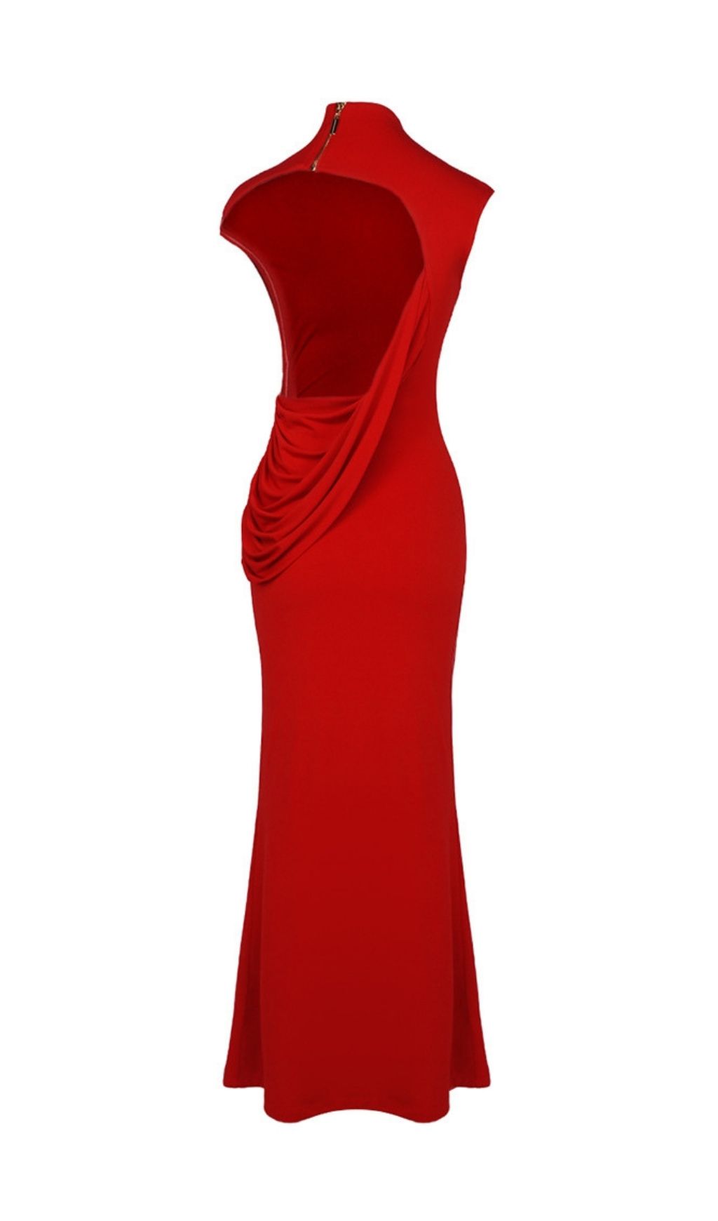Fashionslee Women Kateisha Red Sleeveless Backless Maxi Dress