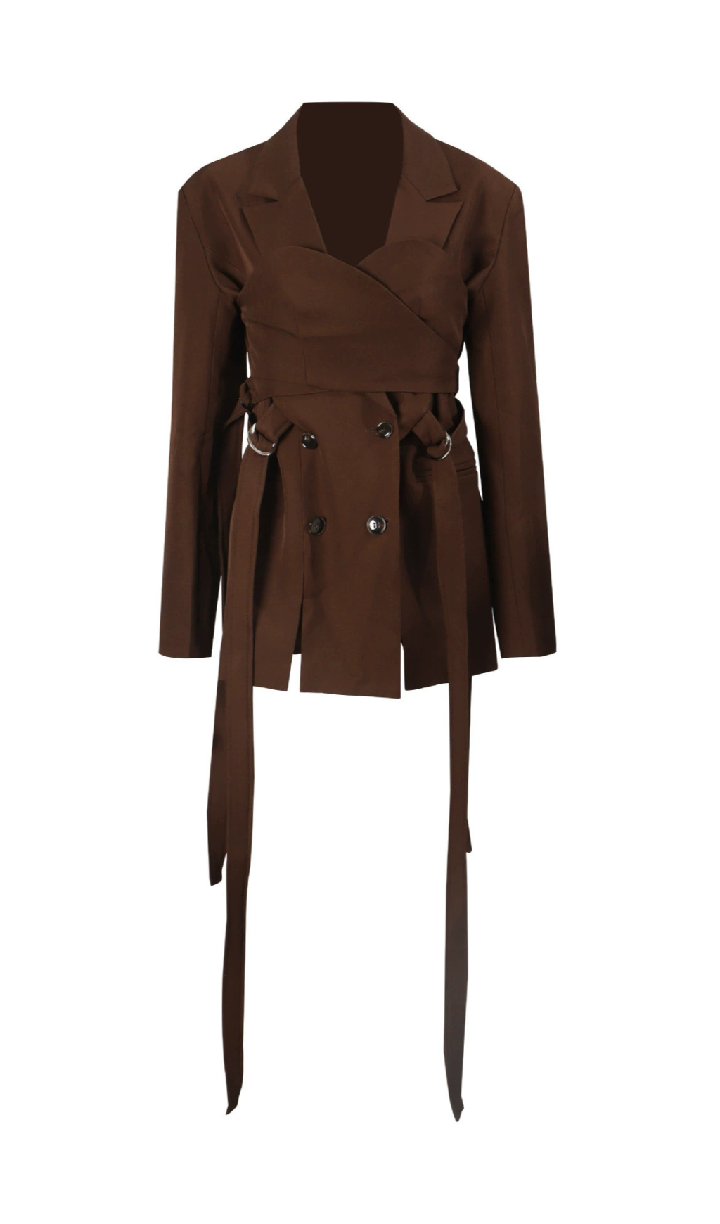 Fashionslee Women Gitel Brown Blazer