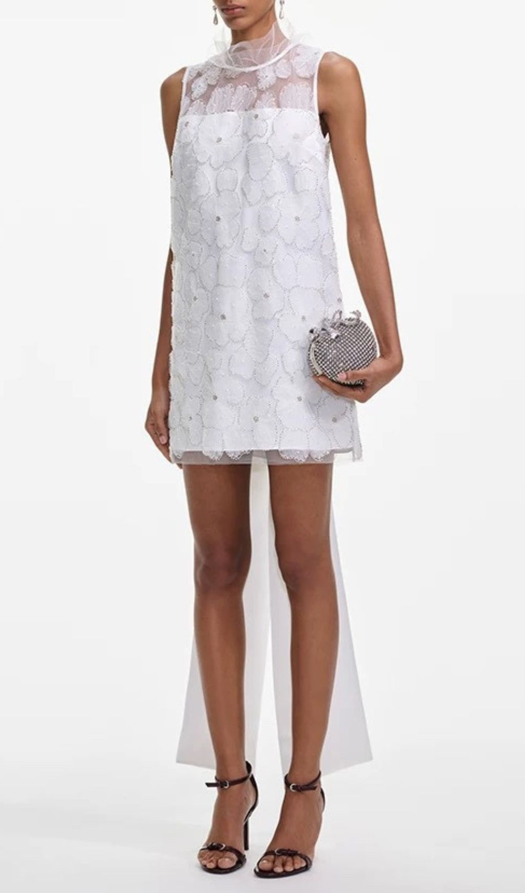 4370693119a1f83ad6d8045045a269f9.jpg Fashionslee Women Gaby Flower Beaded Bow Mini Dress