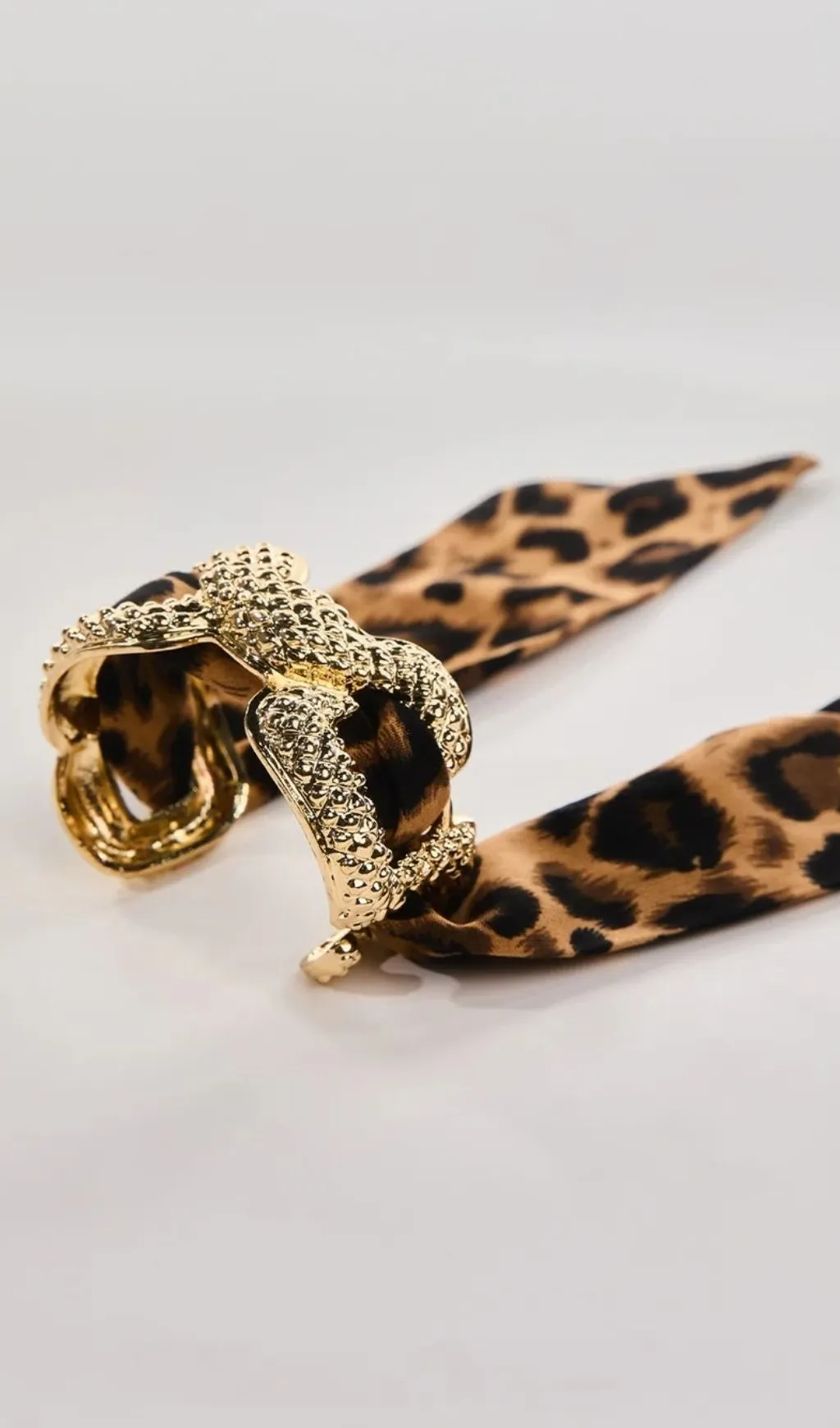 LEOPARD PRINT SCARF CUFF BRACELET TRENDING - OWNCI LEOPARD PRINT SCARF CUFF BRACELET TRENDING - OWNCI