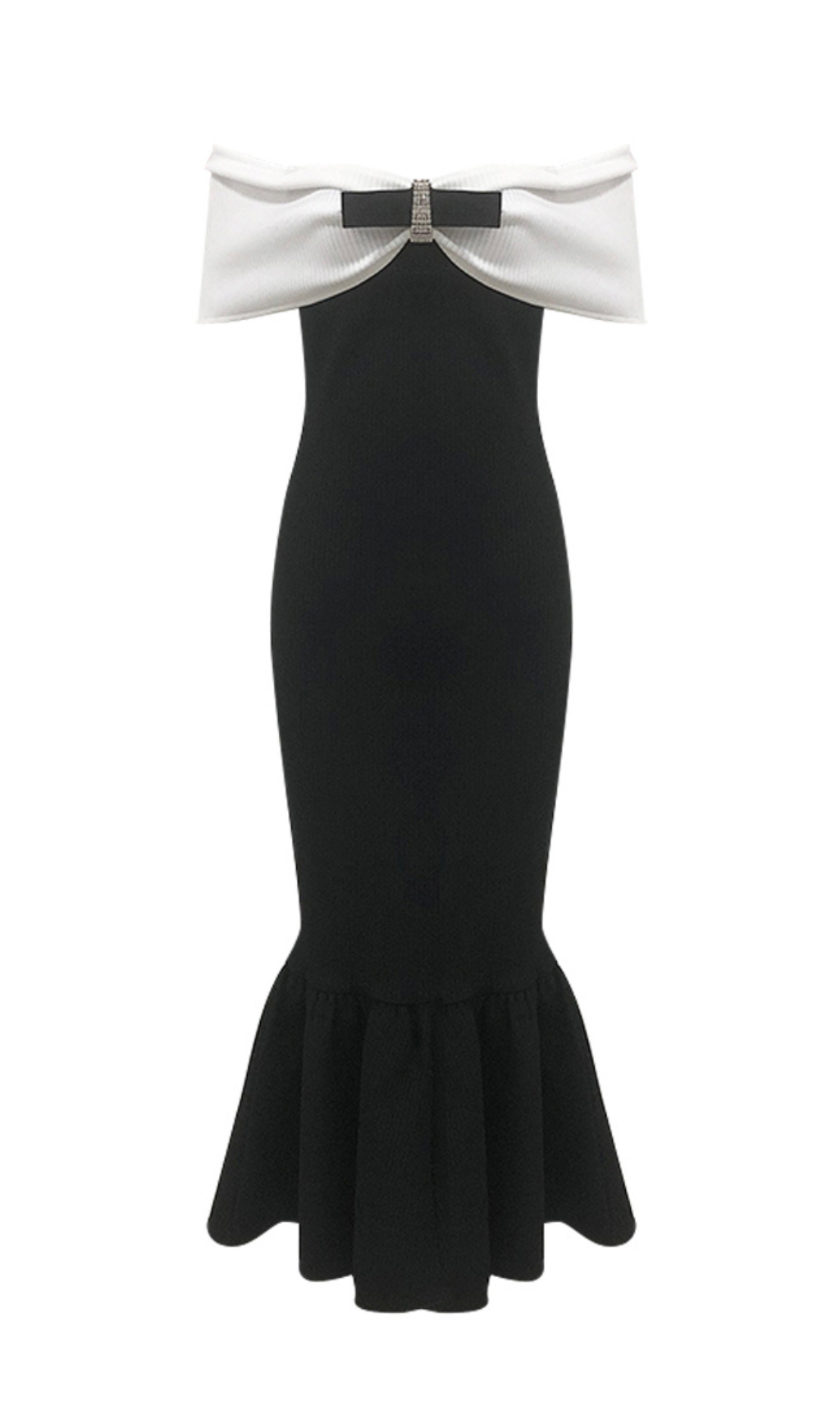 BLACK RIBBED FLUTED MIDI DRESS – VIRAL AESTHETIC - OWNCI