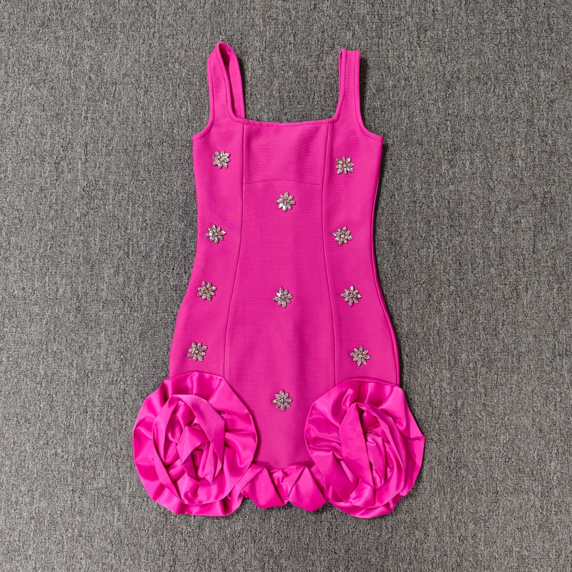 441153bd4aad97778c6f395e0e4a9ed4.jpg Fashionslee Women Gavan Flower Diamante Bandage Mini Dress