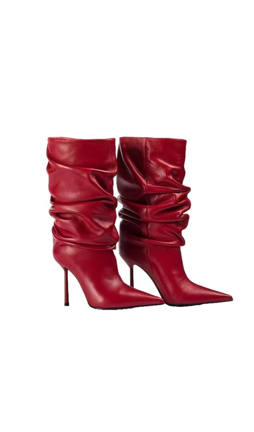 442da361103c8853226a39628cb94877.jpg Fashionslee Women Katelyn Ruched Boots