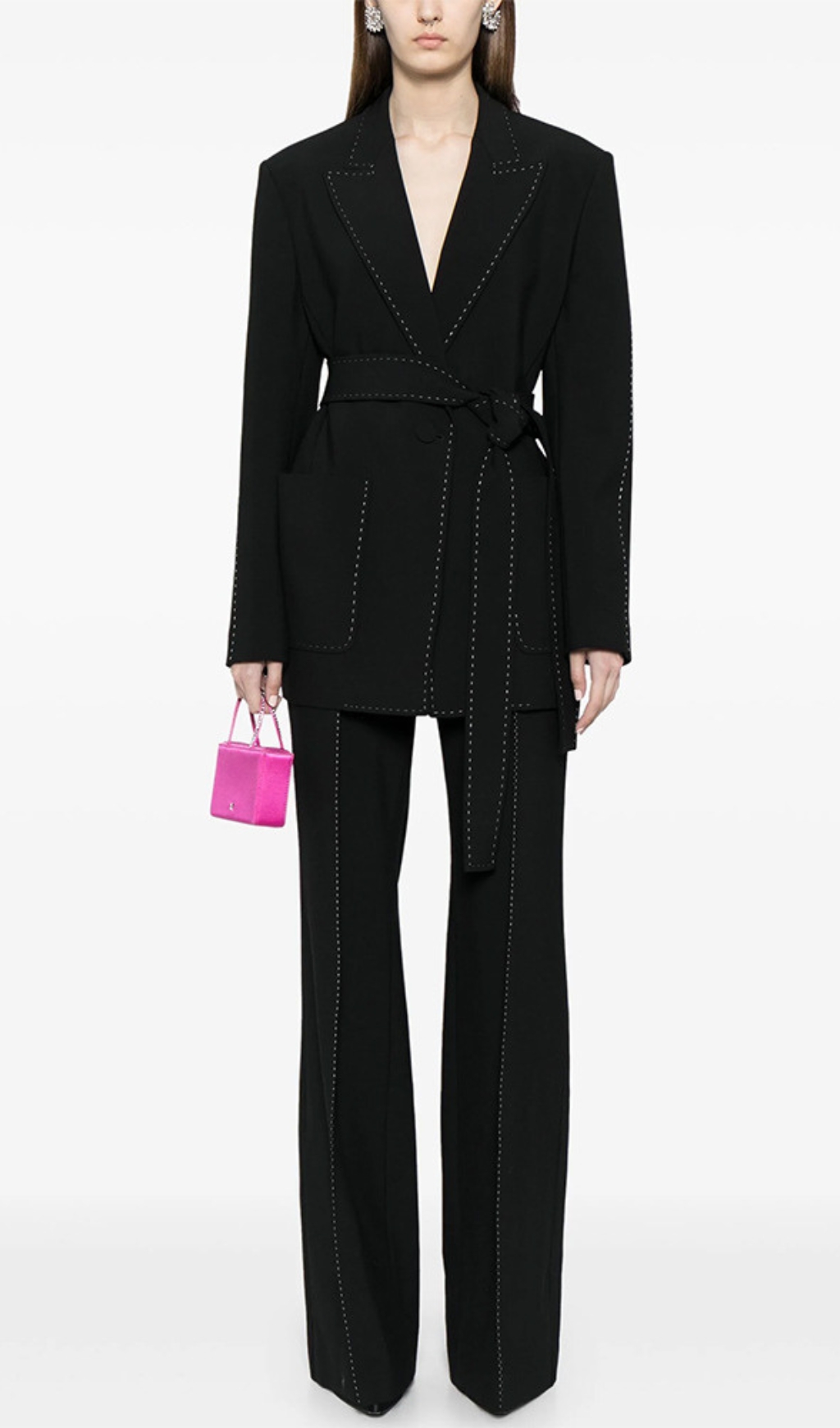 Fashionslee Women Cece Black Blazer Pants Set
