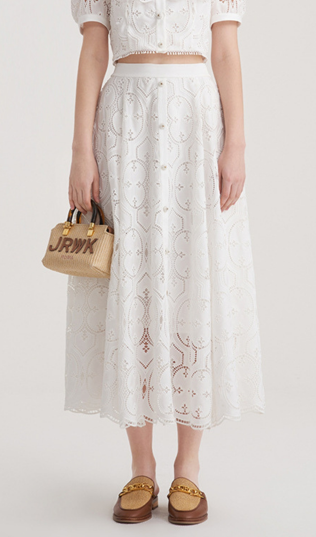 44b06ac5c3e01c6c488012db8eee67ee.jpg Fashionslee Women Einav White Embroidery Skirt Set