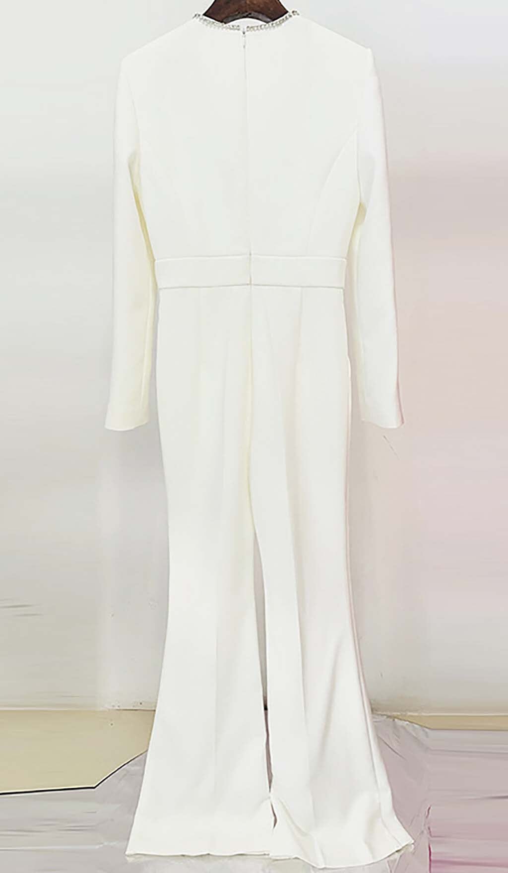 44b2cf94818ed54e52e754eb531c2e79.jpeg Fashionslee Women Long Sleeve V-Neck Diamond Tight Long Sleeve Jumpsuit